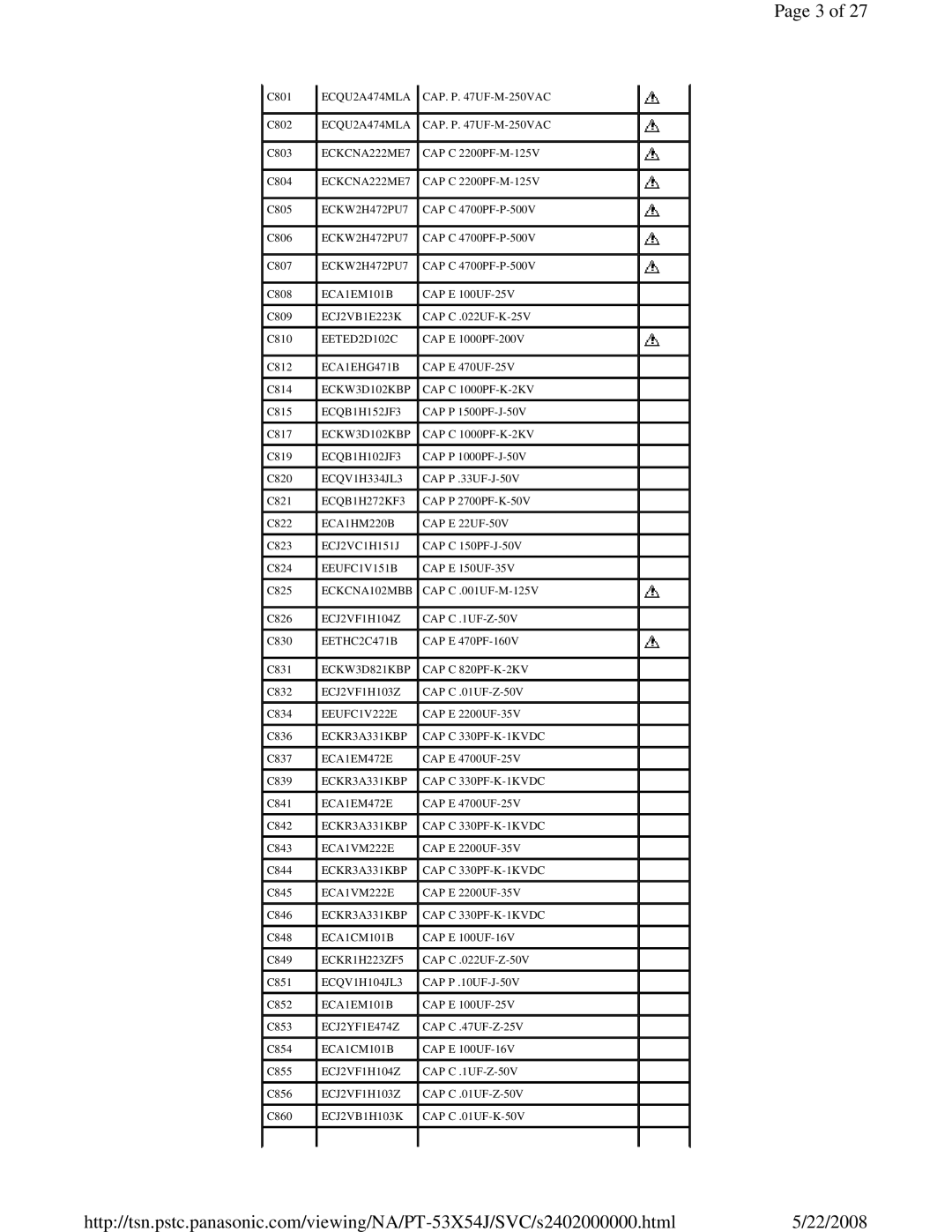 Panasonic MTNC040520C1 service manual ECQU2A474MLA 