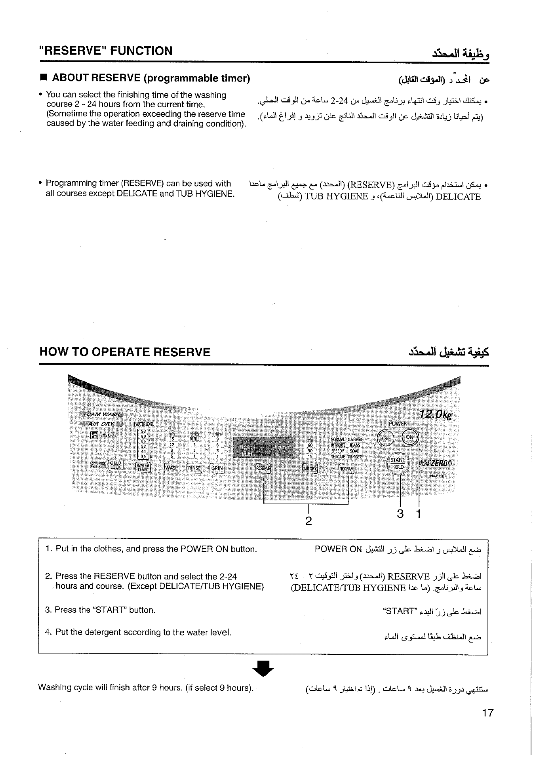 Panasonic NA-F120T1 manual 