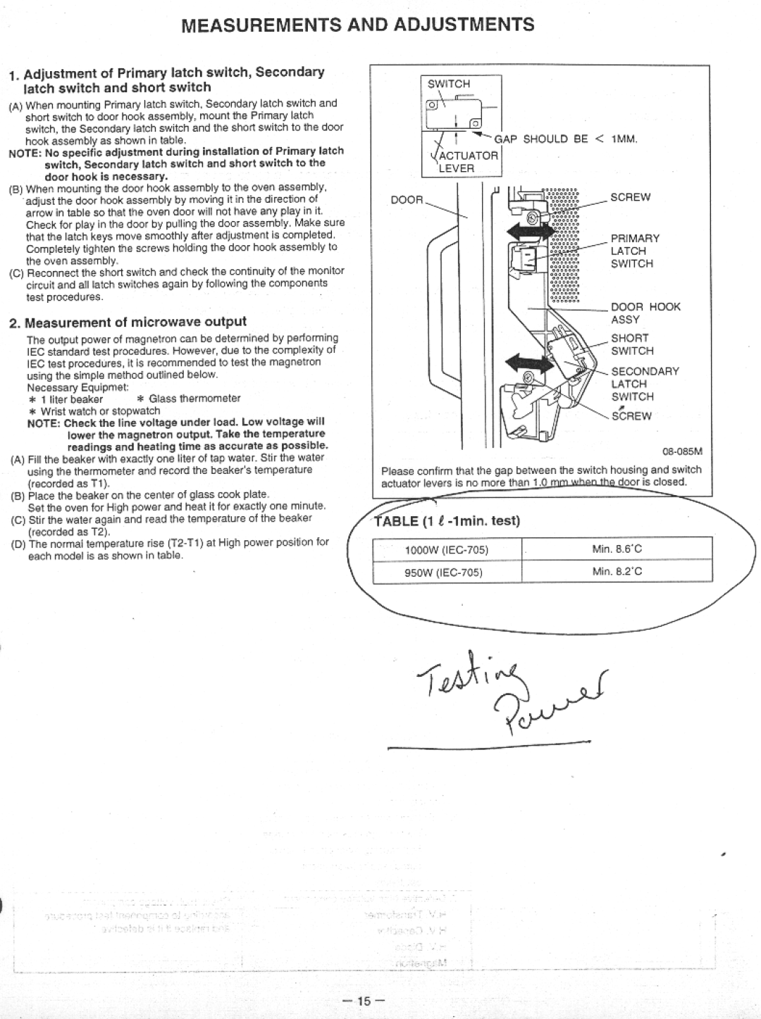 Panasonic NE-1037 manual 