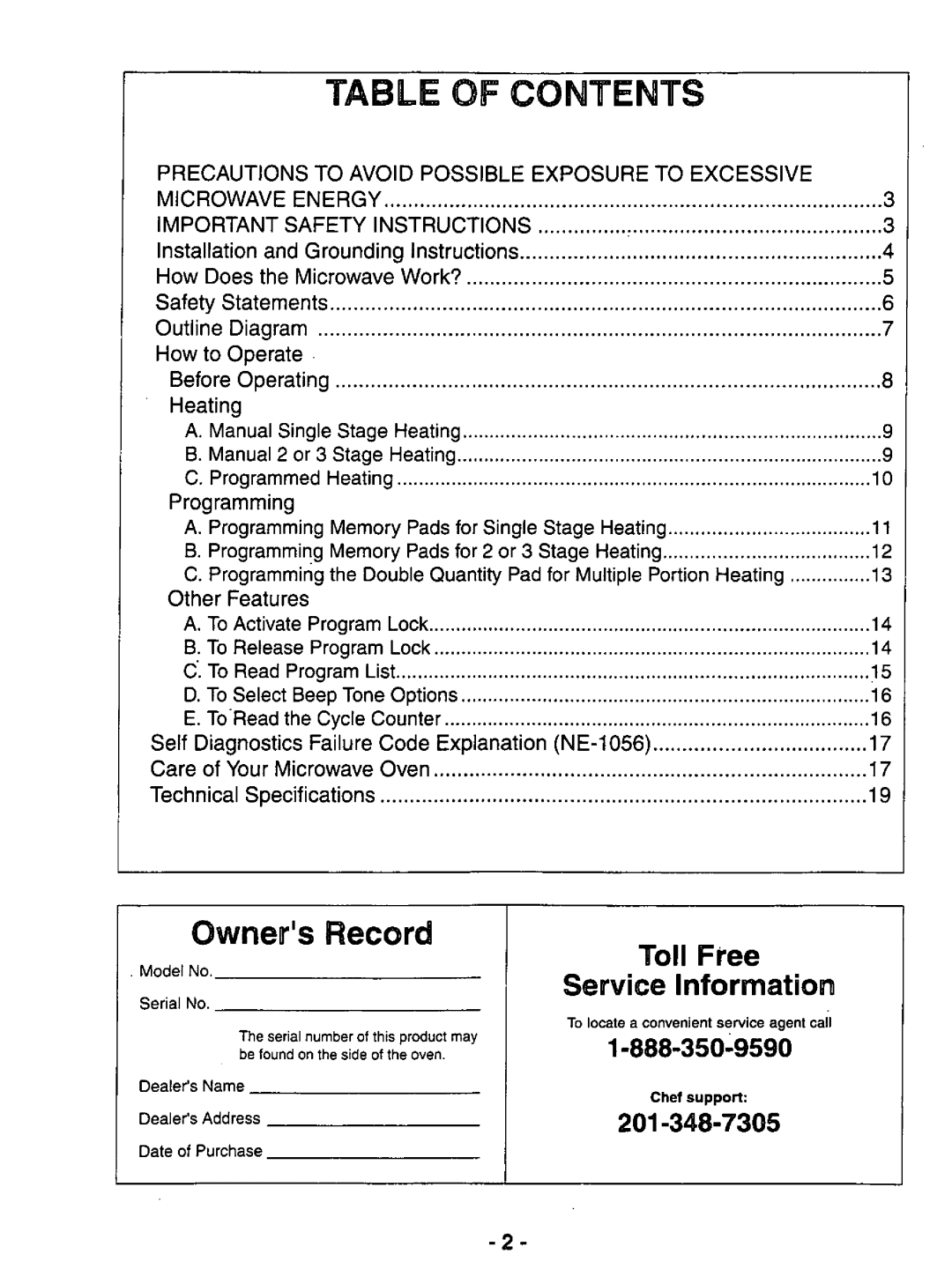 Panasonic NE-1056 manual 