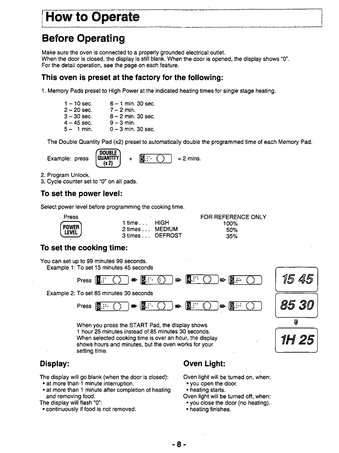 Panasonic NE-1056 manual 