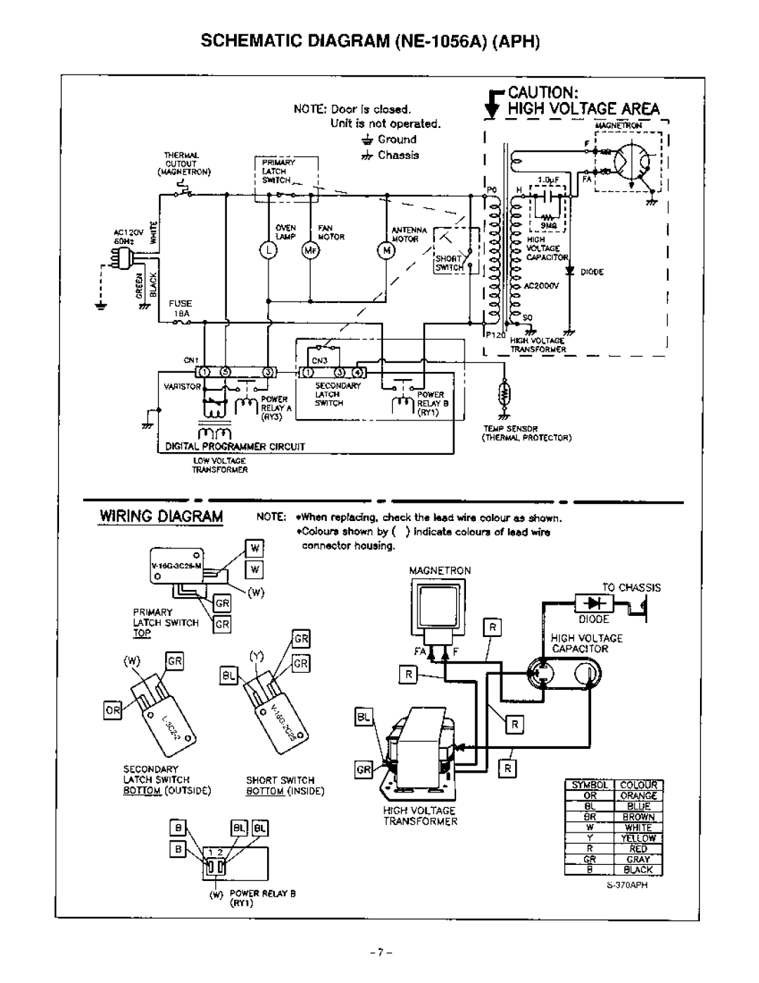 Panasonic NE-1056C manual 