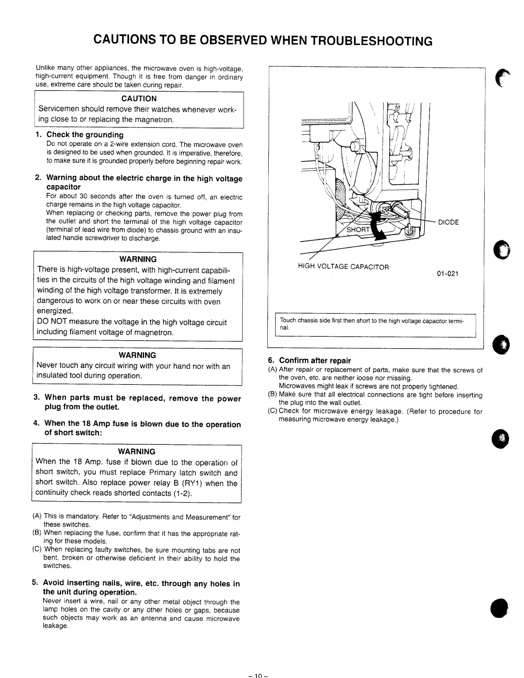 Panasonic NE-1056TC manual 