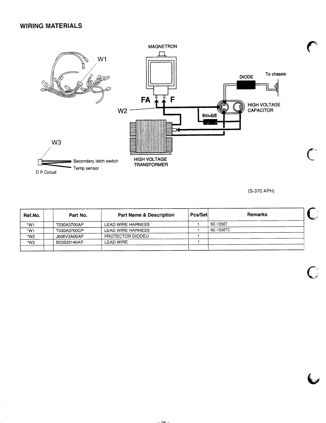 Panasonic NE-1056TC manual 