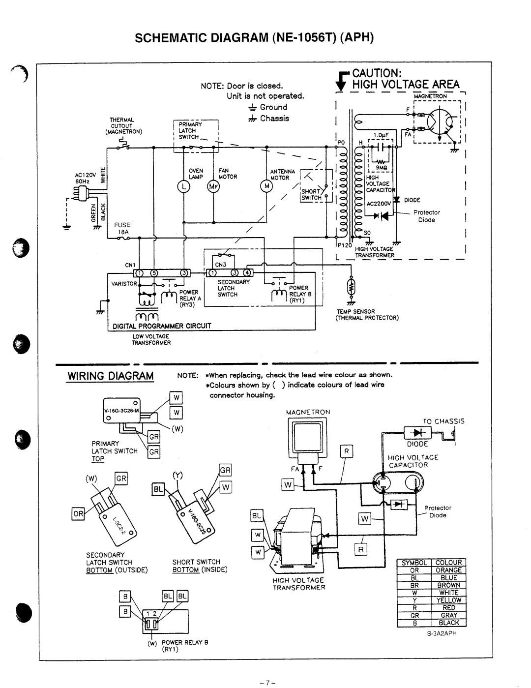 Panasonic NE-1056TC manual 