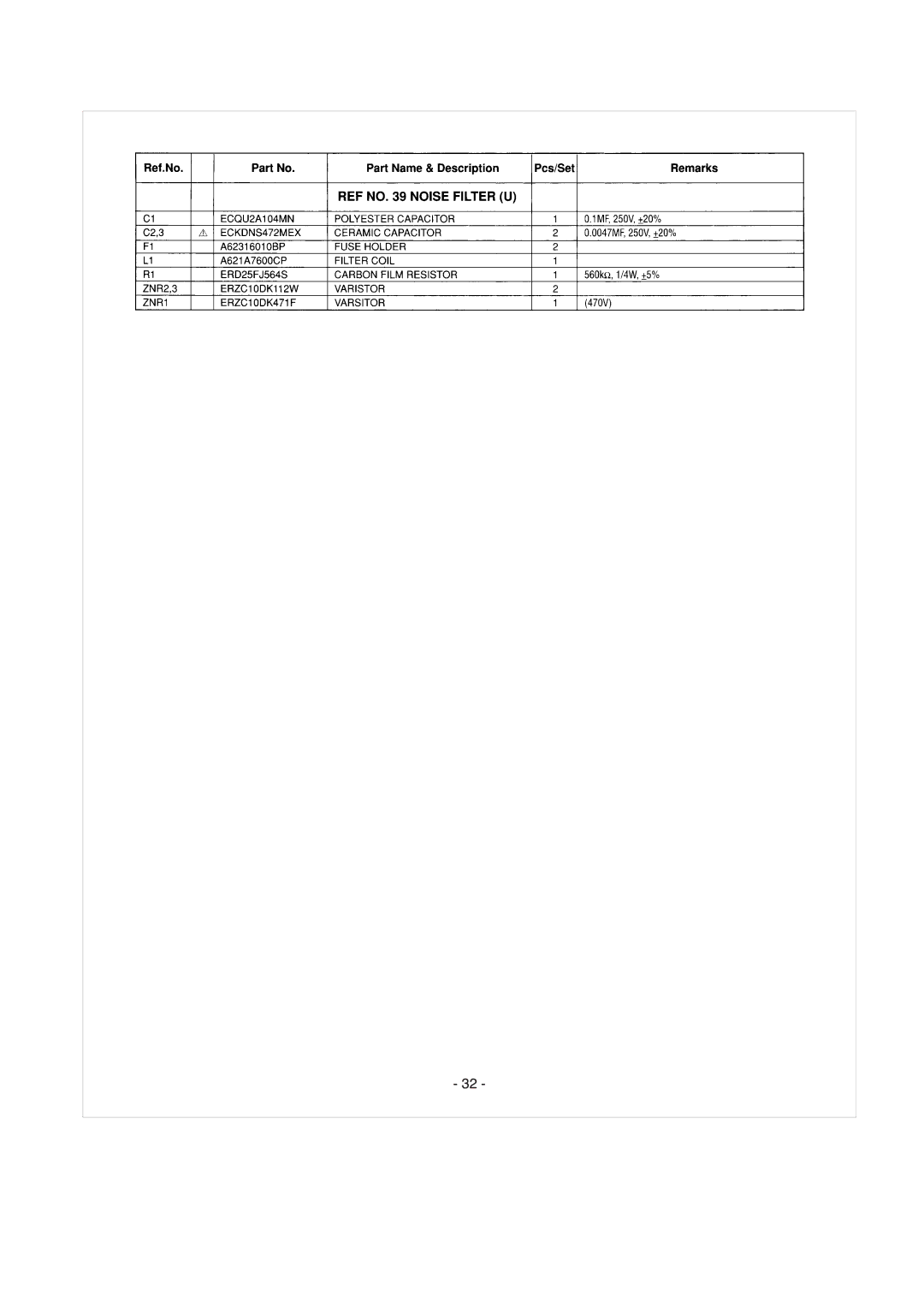 Panasonic NE-1064TC, NE-1054TC, NE-1024TC manual 