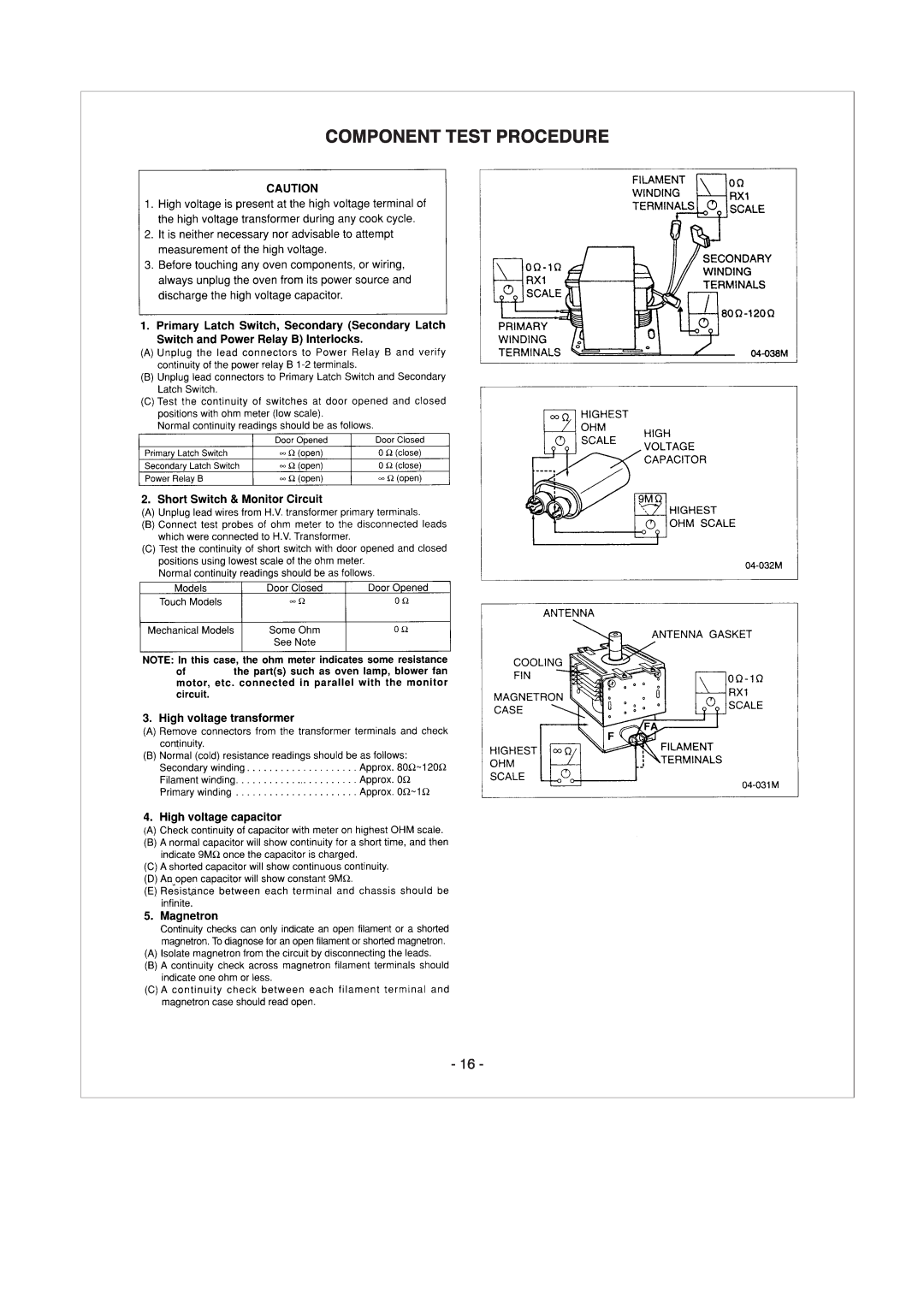 Panasonic NE-1024TC, NE-1064TC, NE-1054TC manual 