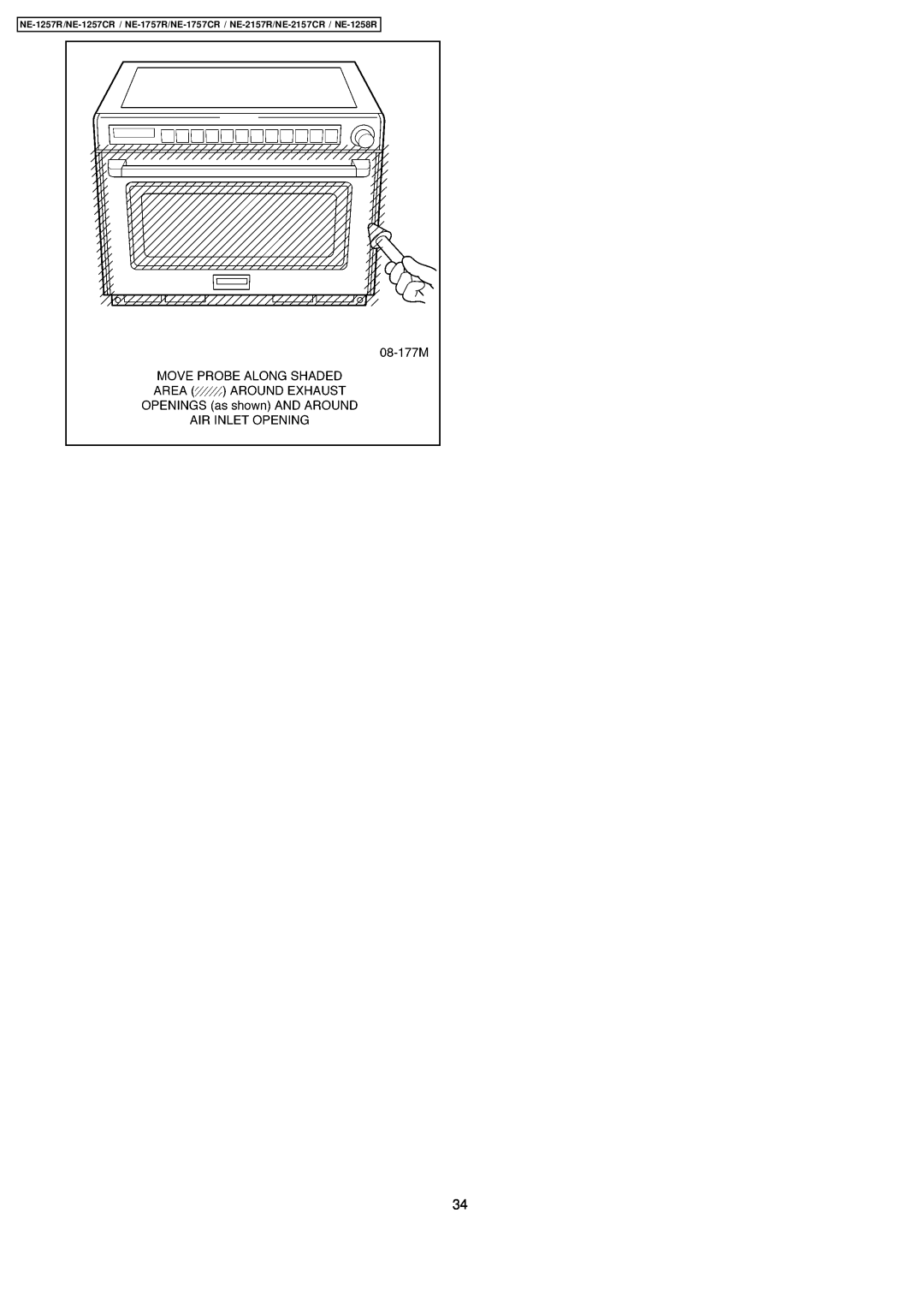 Panasonic NE-1757CR, NE-2157CR, NE-1257CR manual 