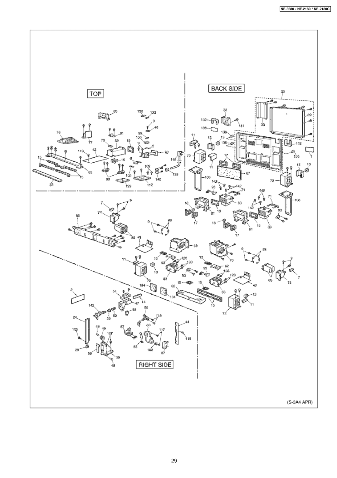 Panasonic manual NE-3280 / NE-2180 / NE-2180C 