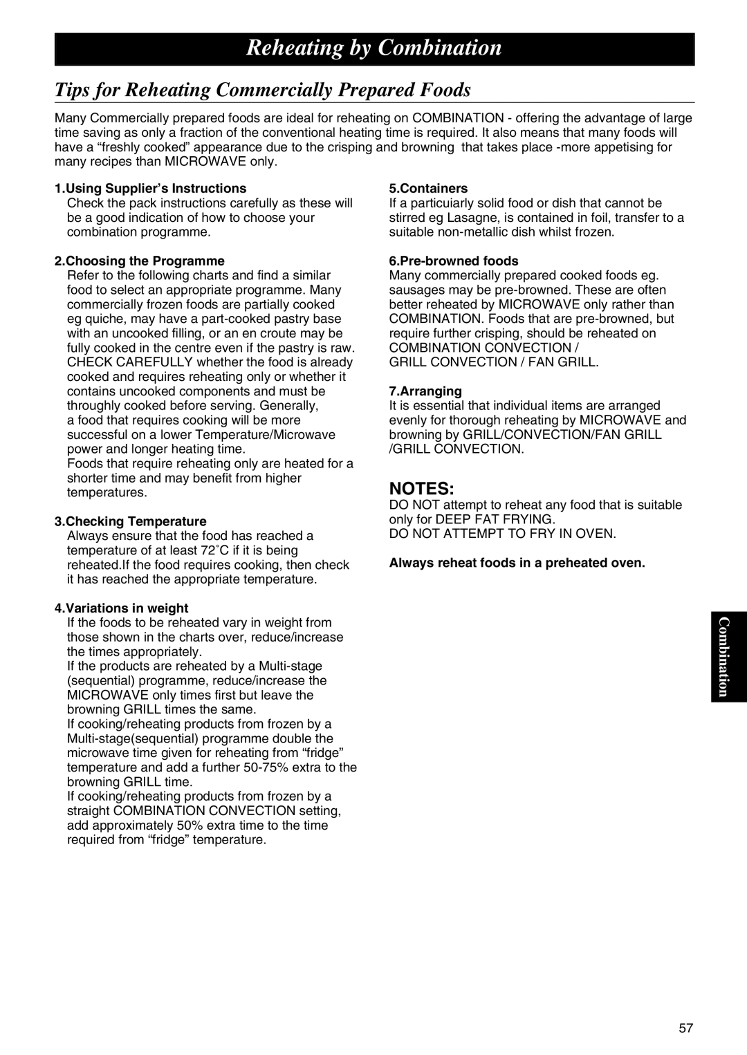 Panasonic NE-C1275 operating instructions Using Supplier’s Instructions, Choosing the Programme, Checking Temperature 