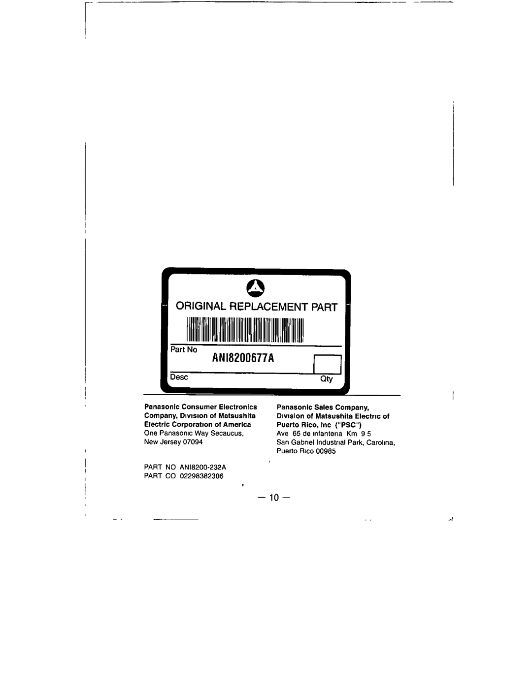 Panasonic NI-436E, NI-686E, NI-486E, NI-636E manual 