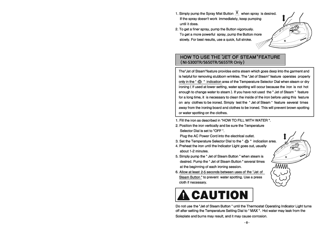 Panasonic NI-S650TR, NI-S655TR, NI-S300TR, NI-S200TS manual 