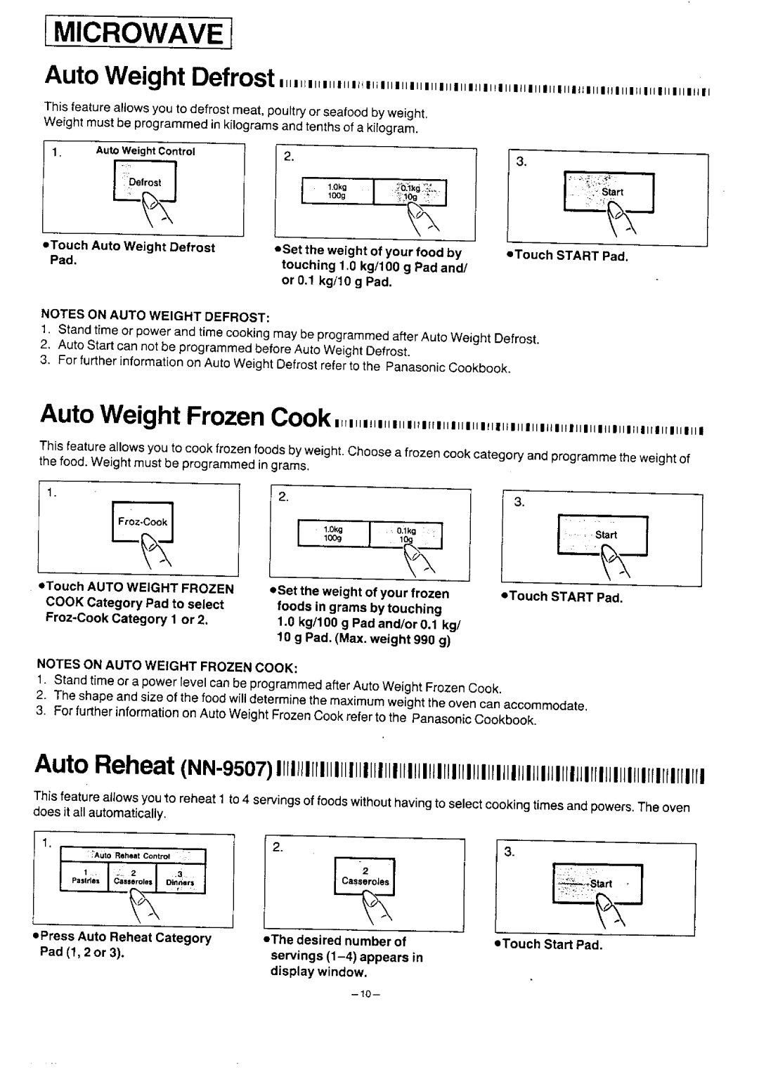 Panasonic NN-9807 manual 