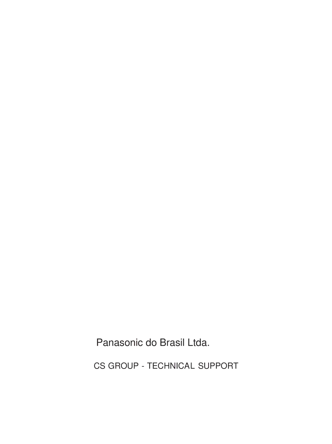 Panasonic NN-G61 AR service manual CS Group Technical Support 