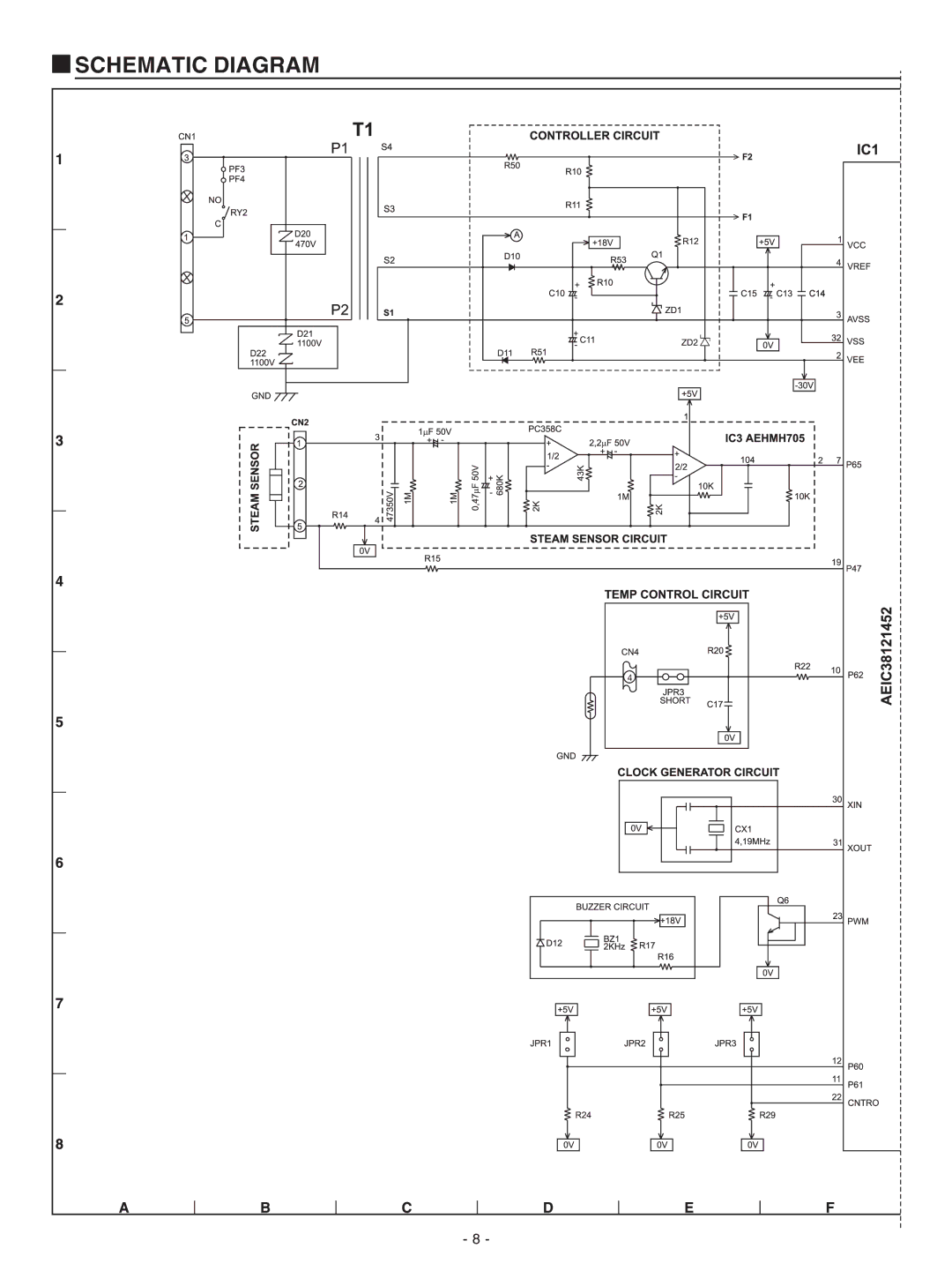 Panasonic NN-G61 AR service manual Schematic Diagram 