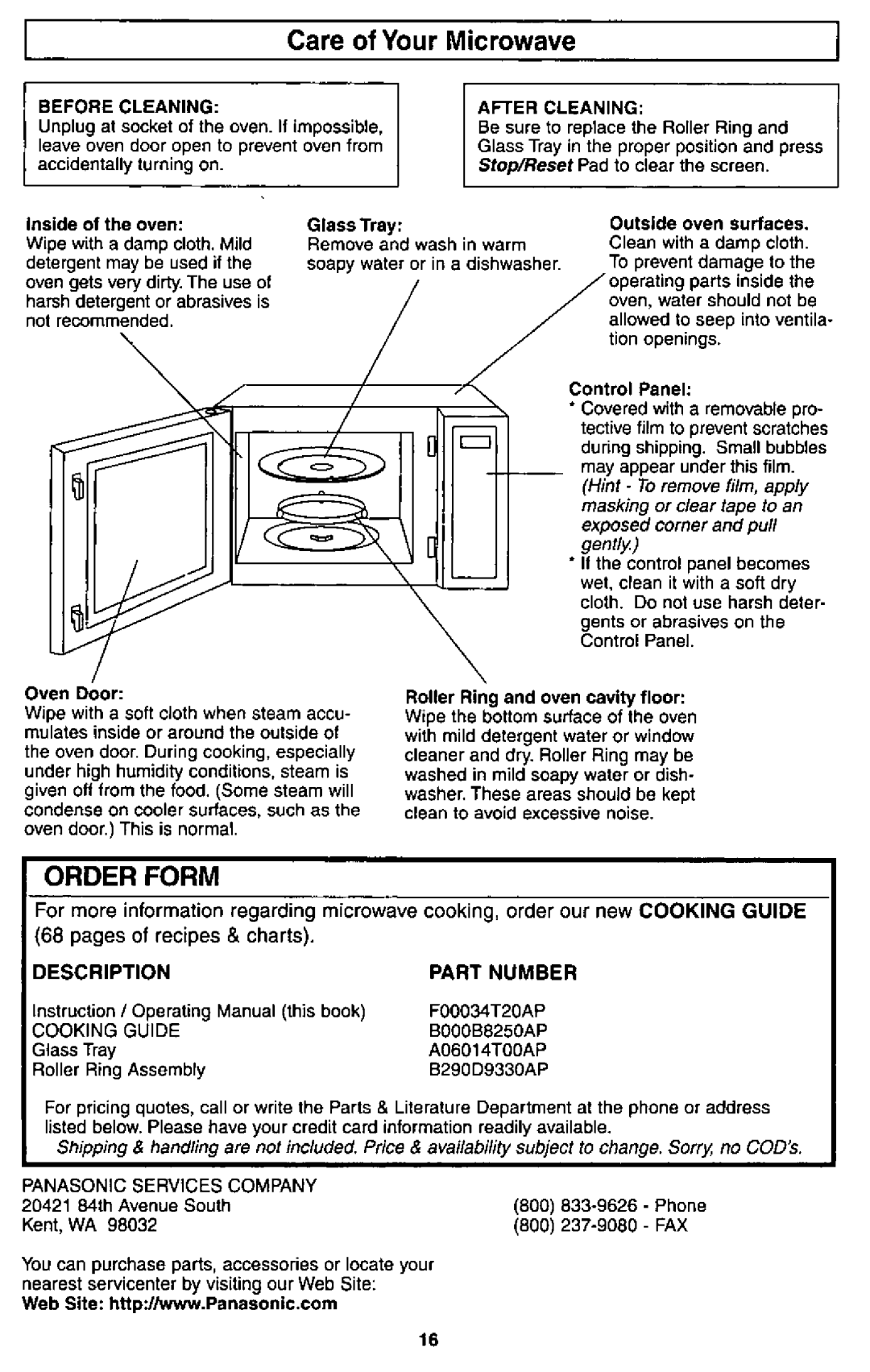 Panasonic NN-L530, NNS540 manual 