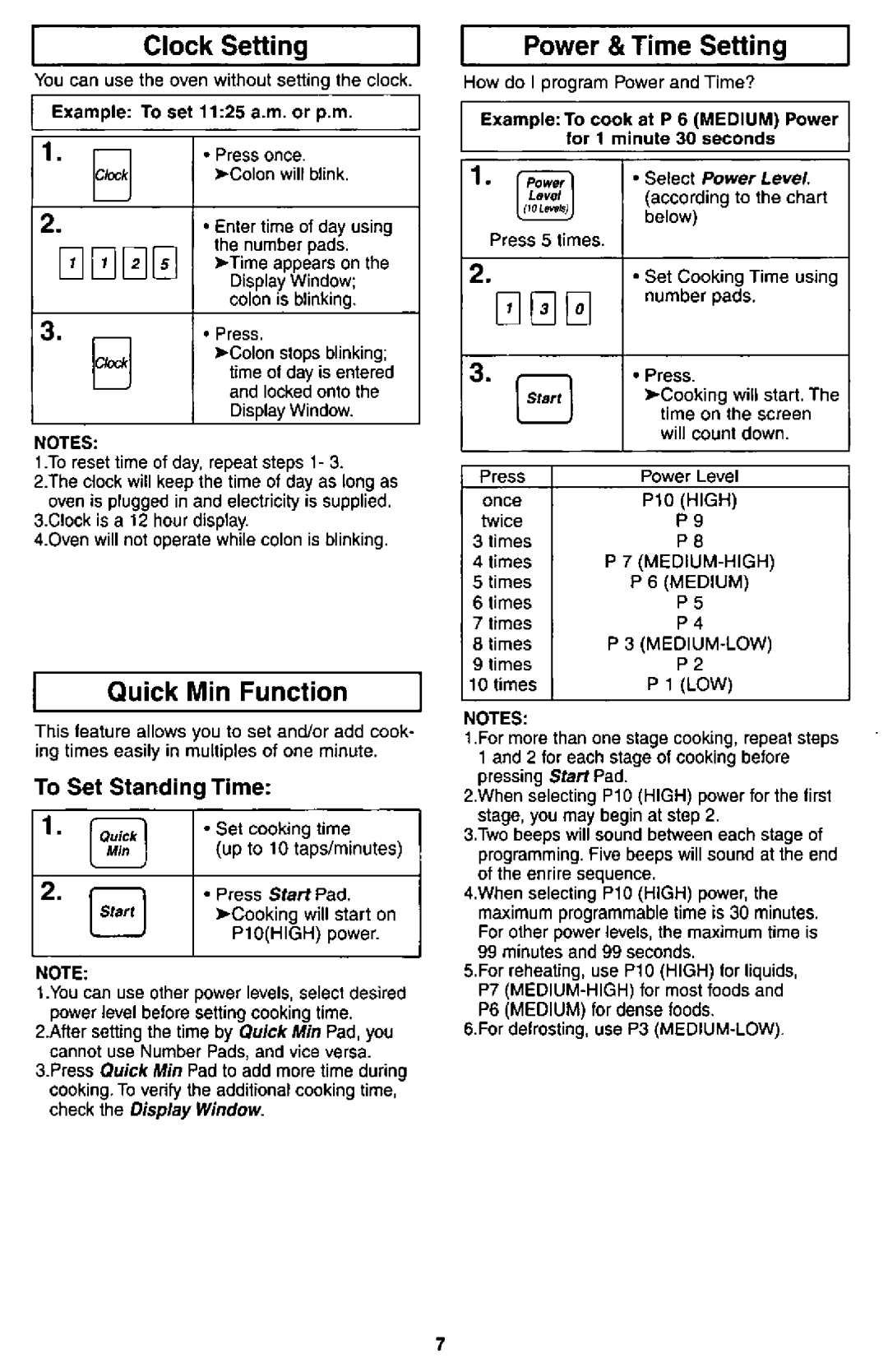 Panasonic NNS540, NN-L530 manual 