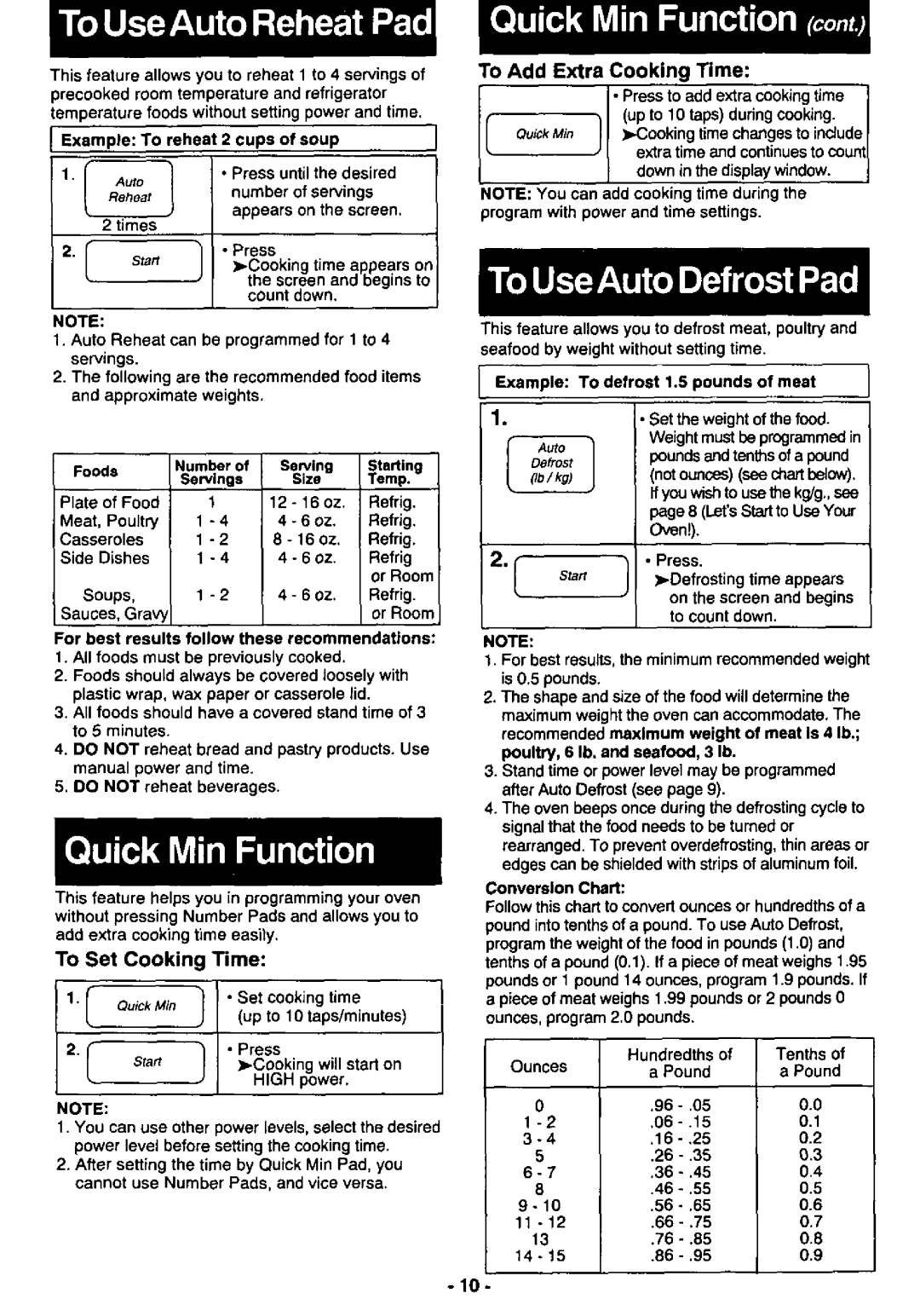 Panasonic NN-L736, NN-L726, NN-L526, NN-L536 manual 