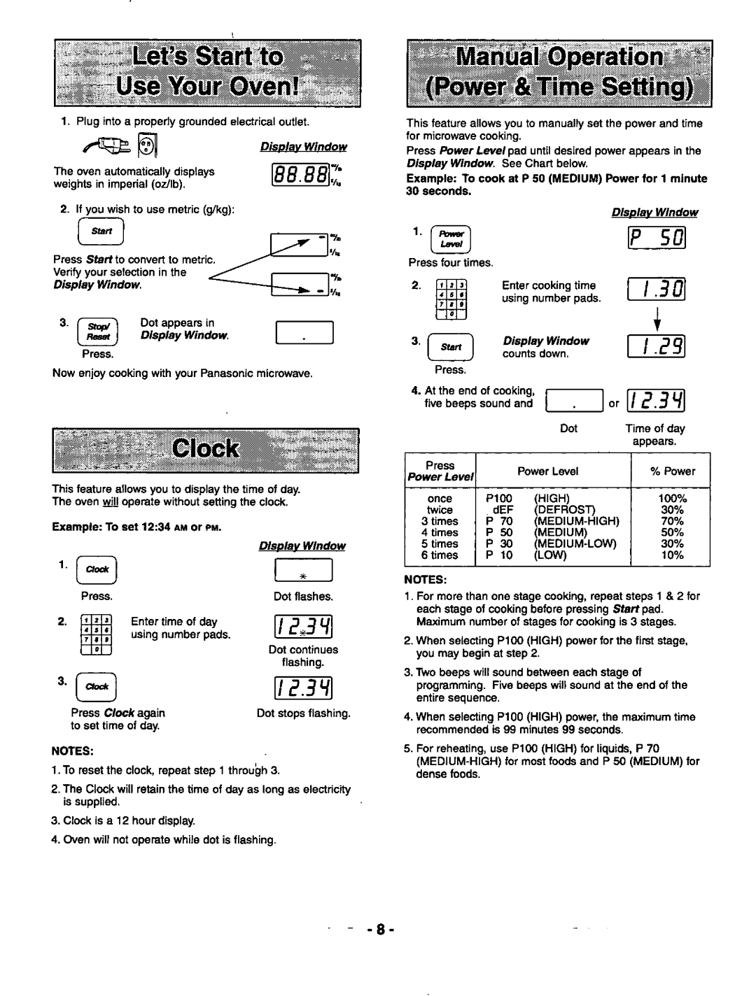 Panasonic NN-L839 manual 