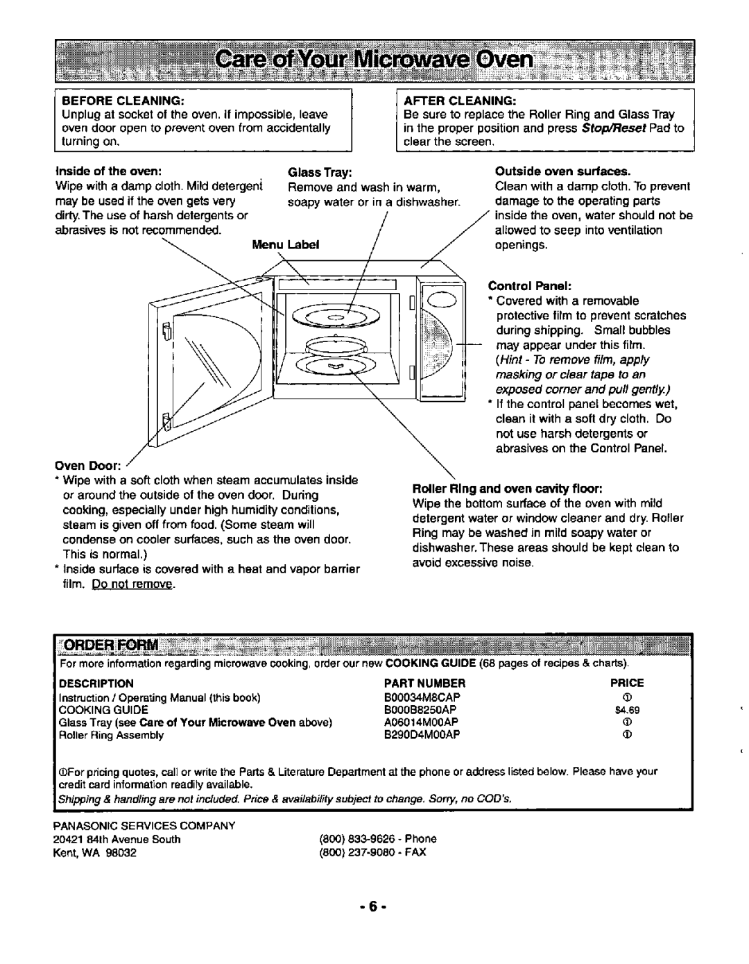 Panasonic NN-L939 manual 