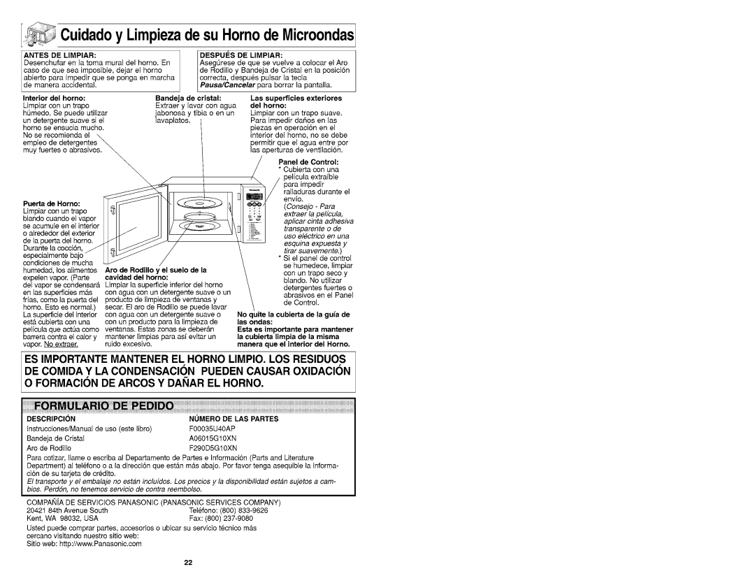 Panasonic NN-MX26 manual 