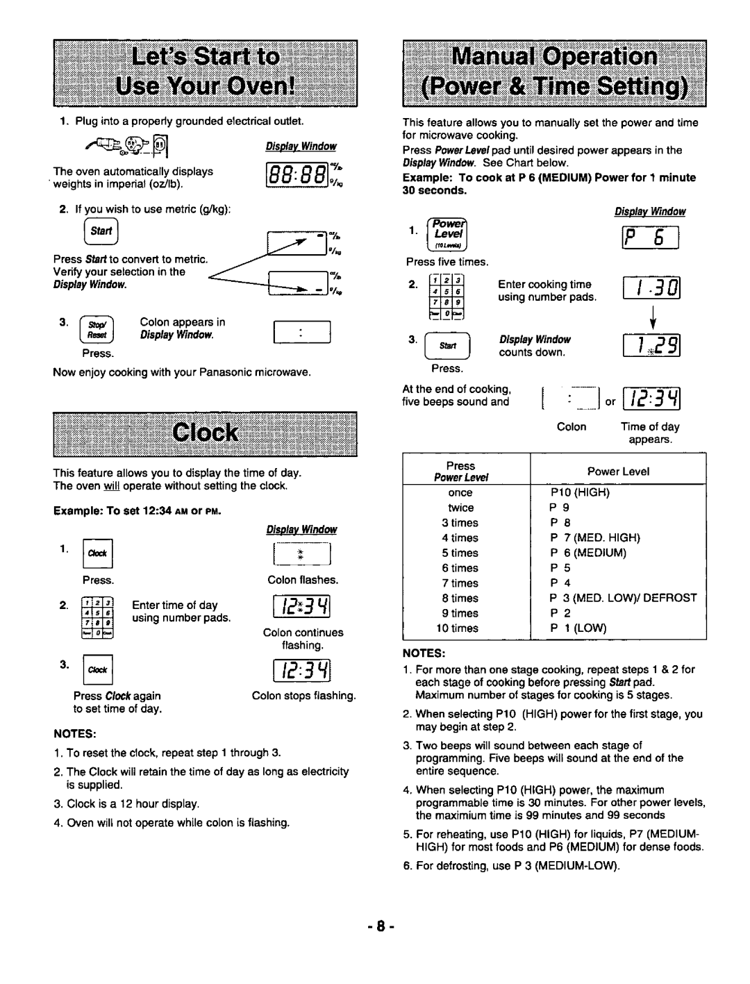 Panasonic NN-S950 BA BAS / WA / WAS, NN-N950 BA RPH, NN-S750 BA BAS / WA / WAS manual 