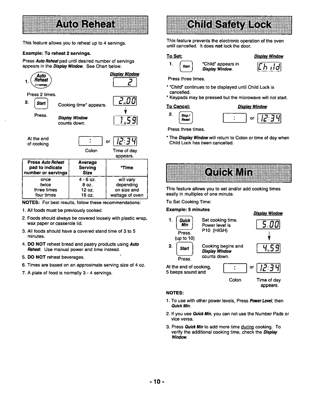 Panasonic NN-N950 BA RPH, NN-S950 BA BAS / WA / WAS, NN-S750 BA BAS / WA / WAS manual 