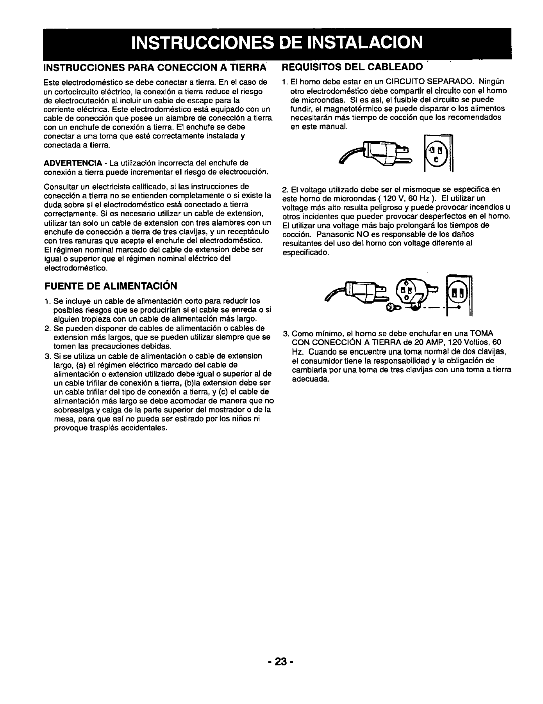 Panasonic NN-S950 BA BAS / WA / WAS, NN-N950 BA RPH, NN-S750 BA BAS / WA / WAS manual 