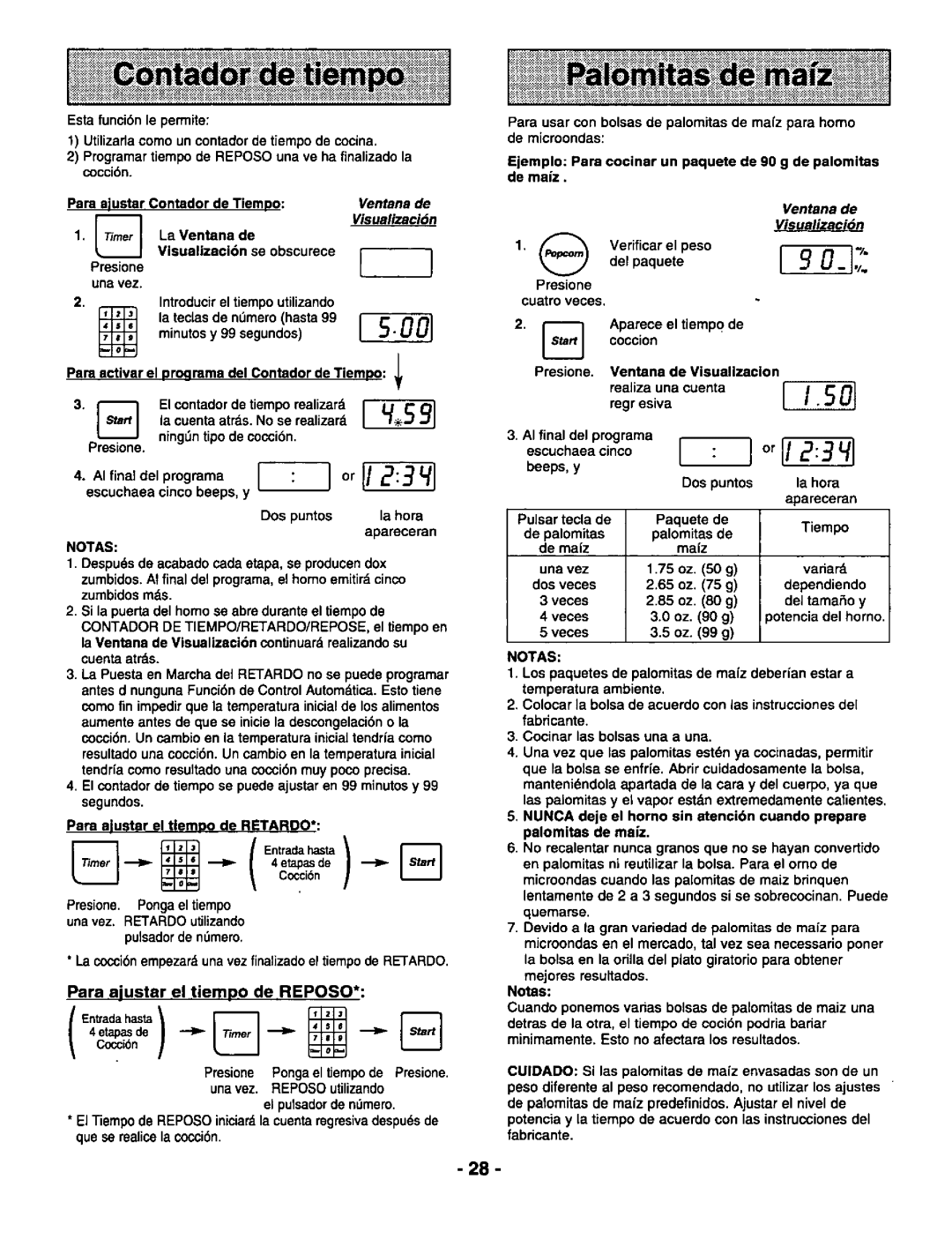 Panasonic NN-N950 BA RPH, NN-S950 BA BAS / WA / WAS, NN-S750 BA BAS / WA / WAS manual 