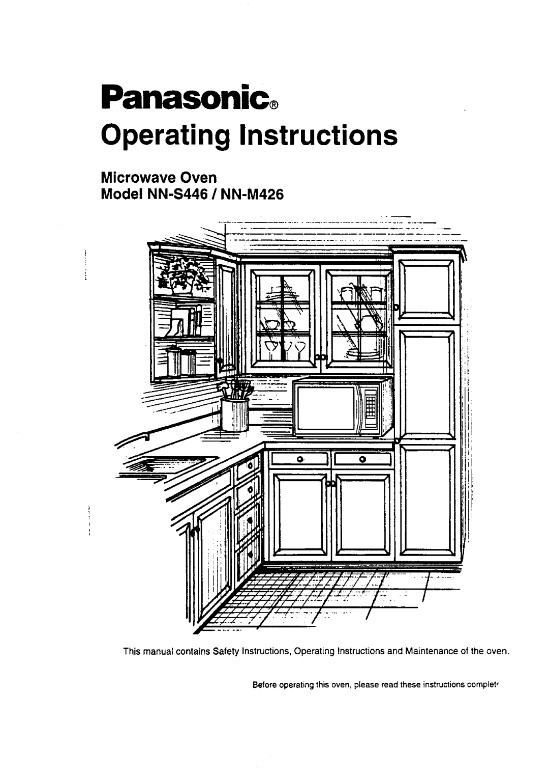 Panasonic NN-P426 manual 