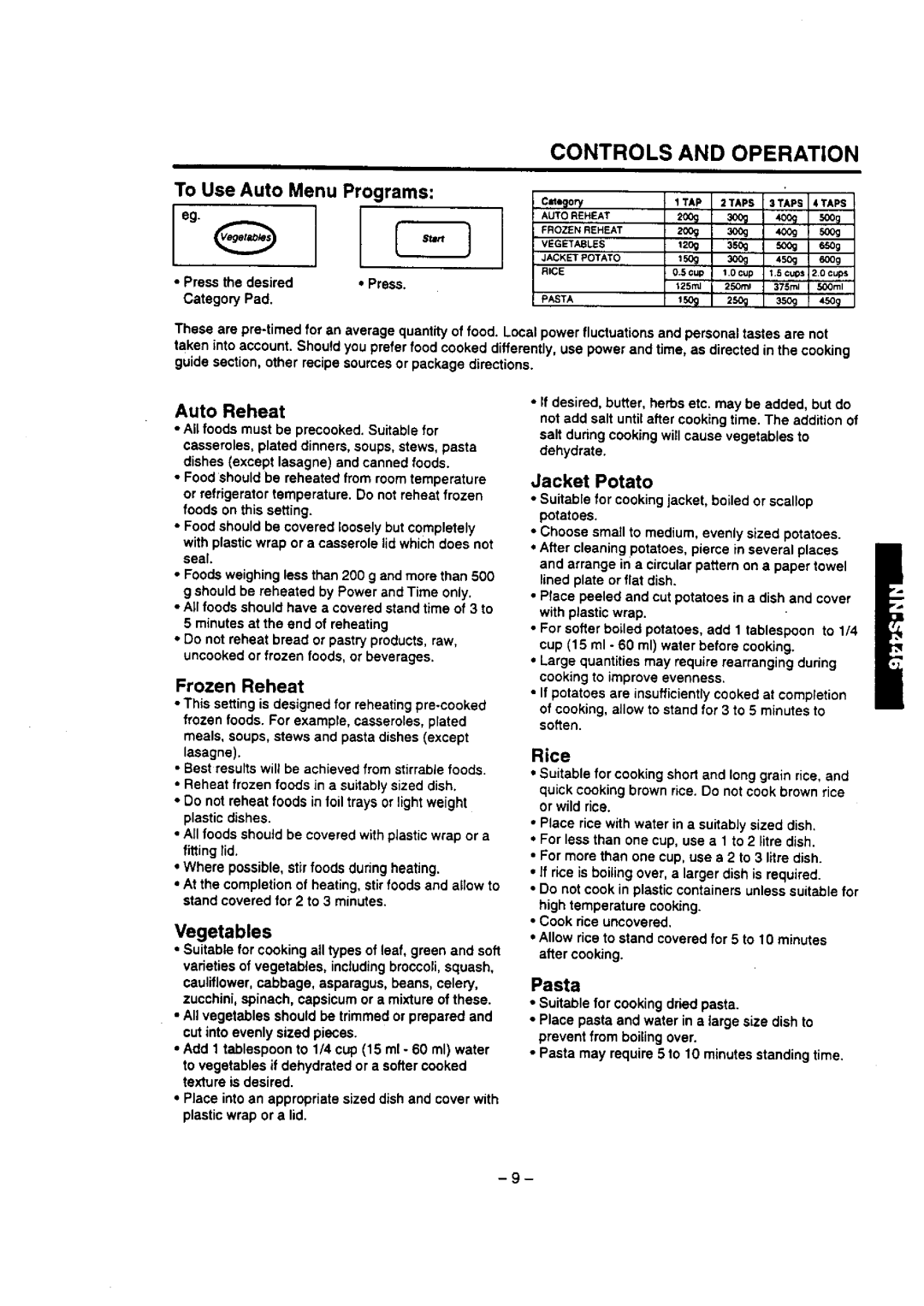 Panasonic NN-P426 manual 