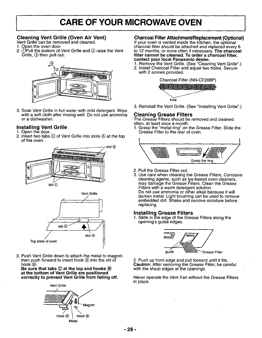 Panasonic NN-S262, NN-S252 manual 