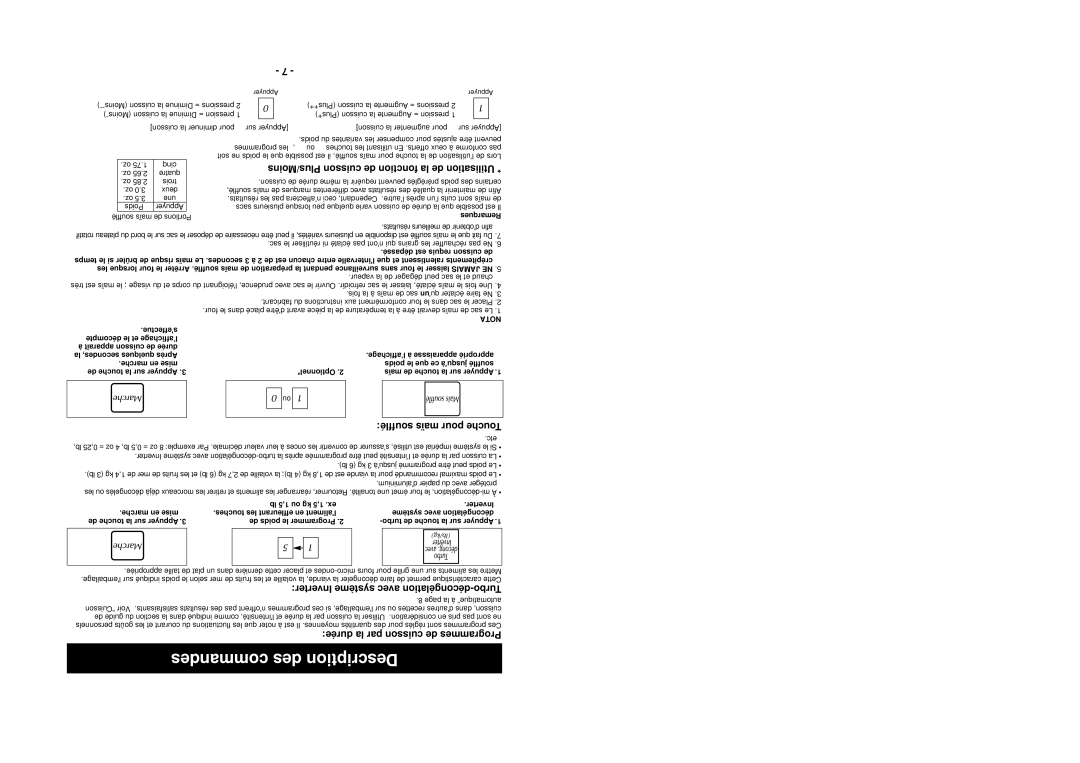 Panasonic NN-S512 Operating Procedures, Using Timed Cook Programs, To Use Inverter Turbo Defrost, To Use Popcorn 