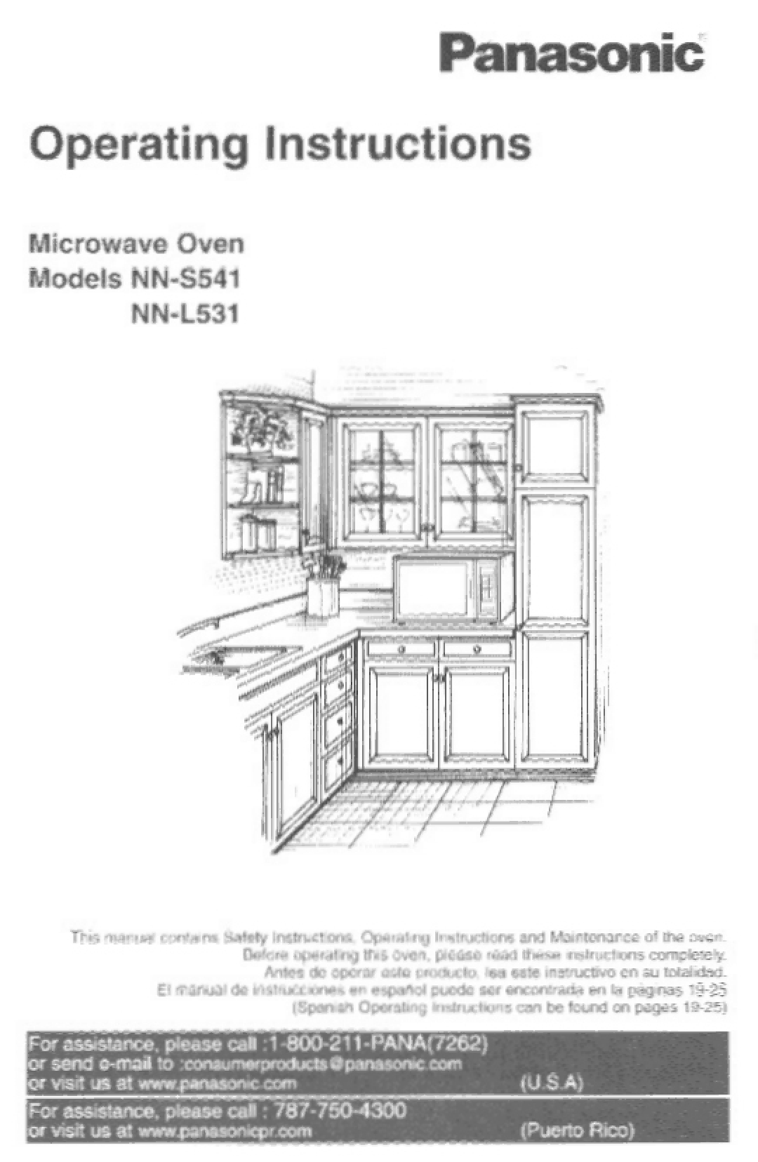 Panasonic NN-L531, NN-S541 manual 