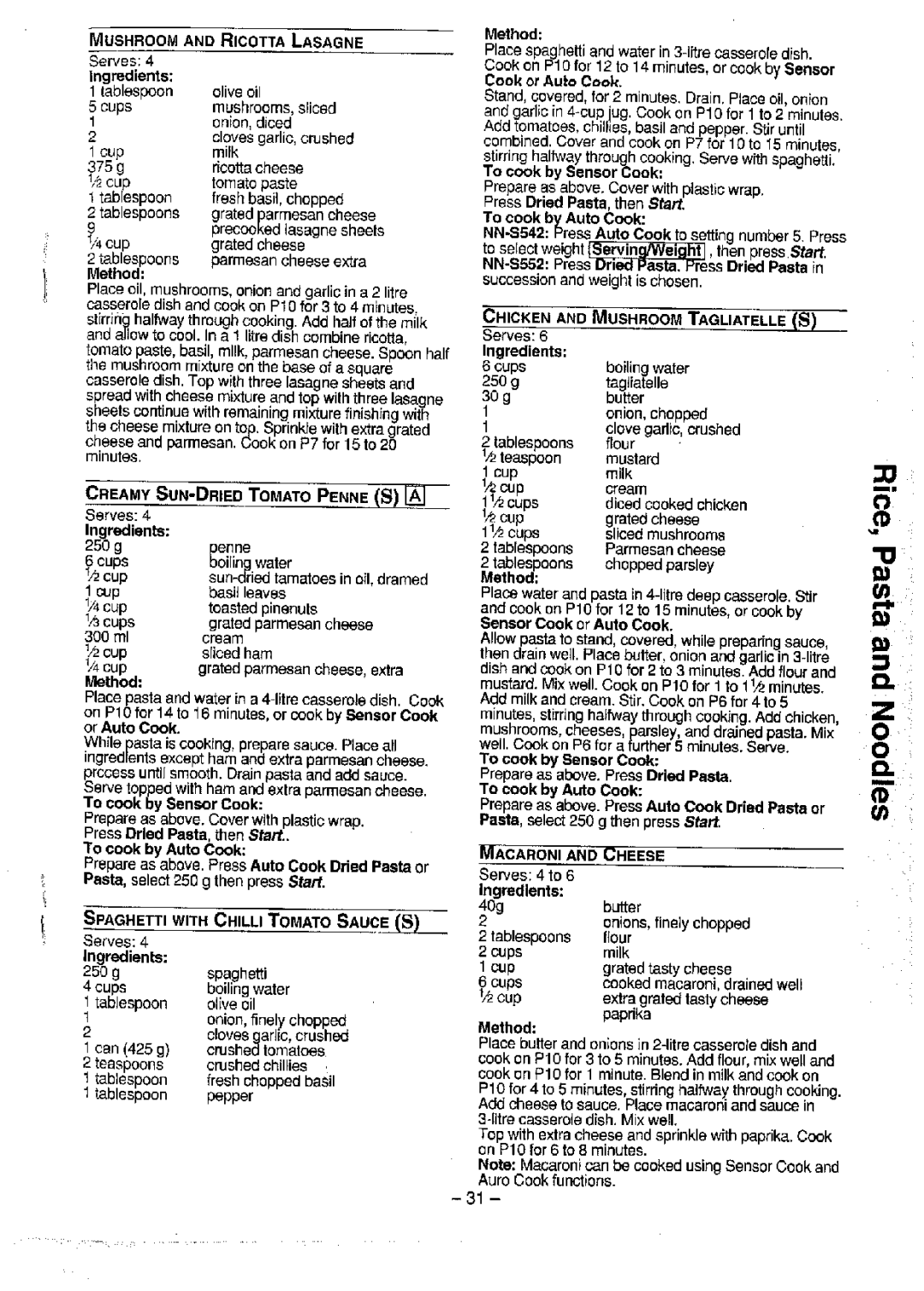 Panasonic NN-S542, NN-S552 manual 