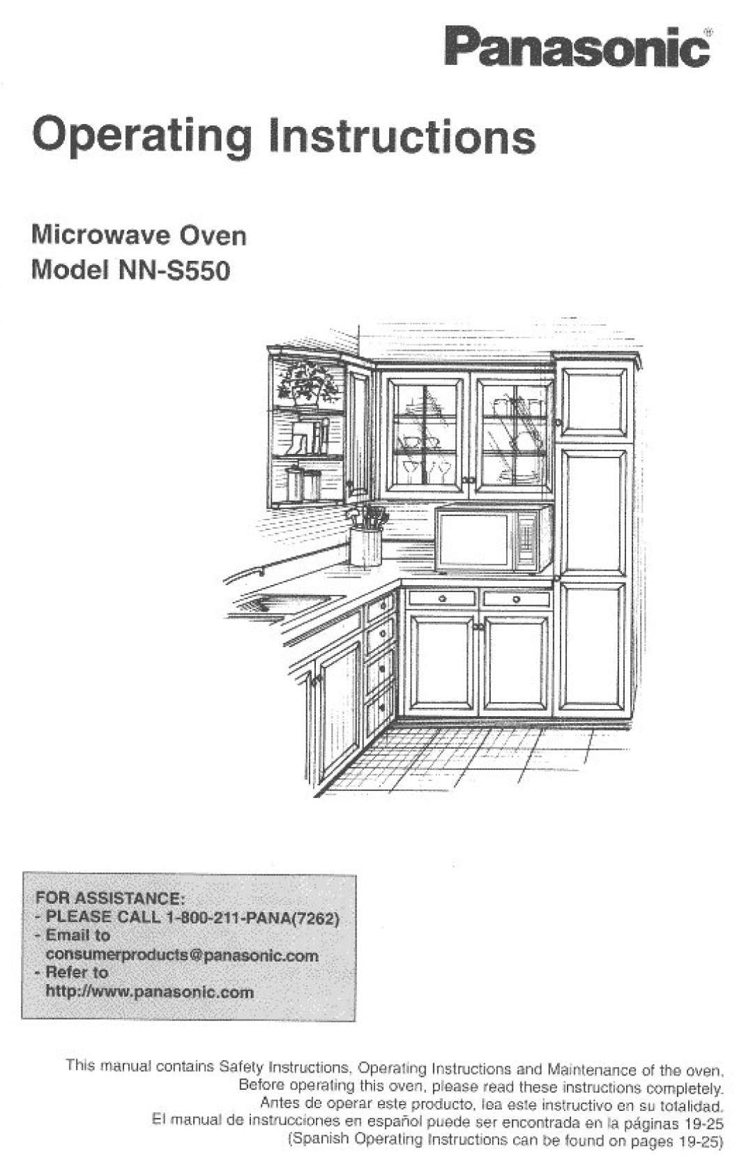 Panasonic NN-S550 manual 