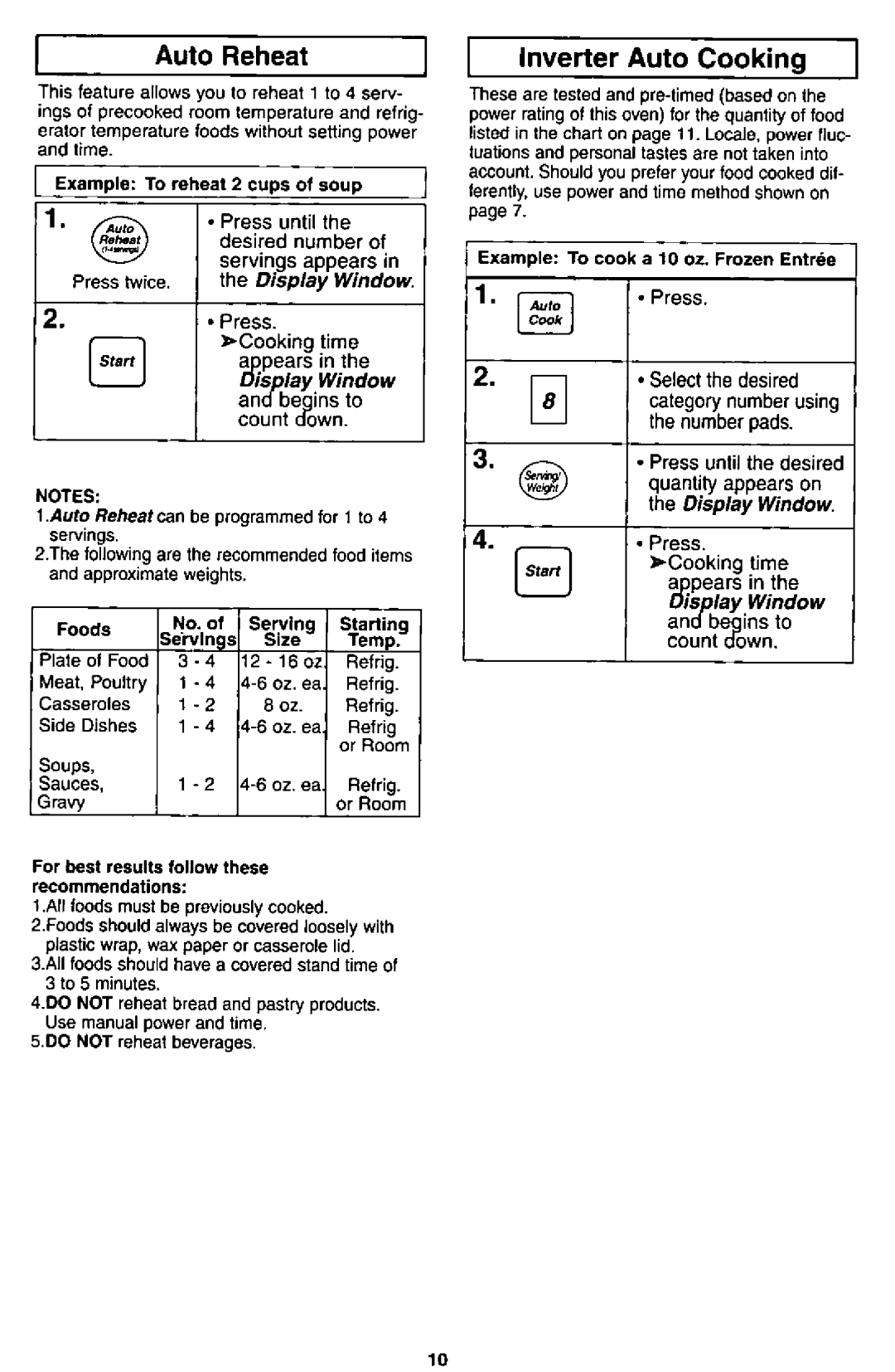 Panasonic NN-S550 manual 