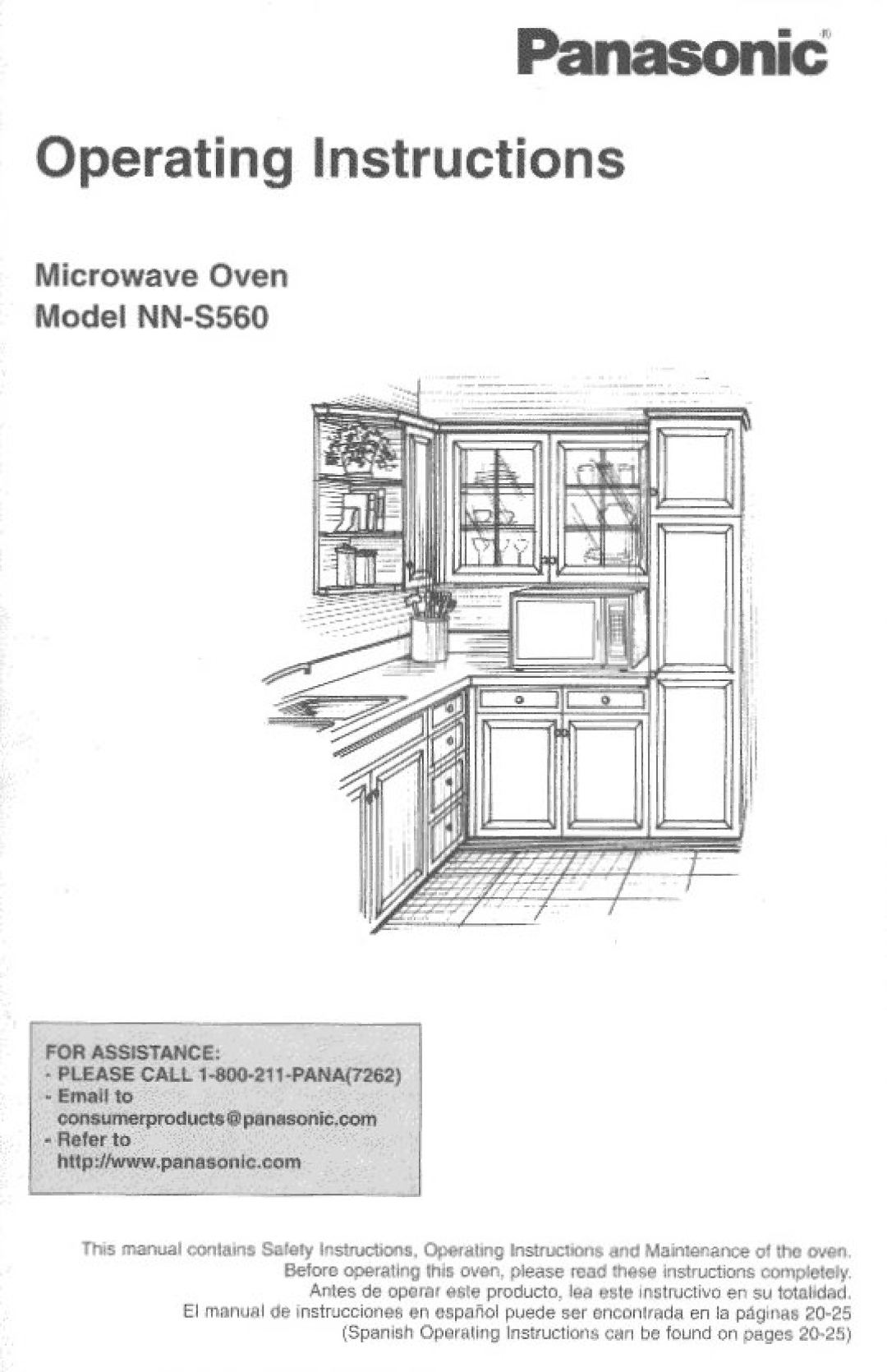 Panasonic NN-S560 manual 