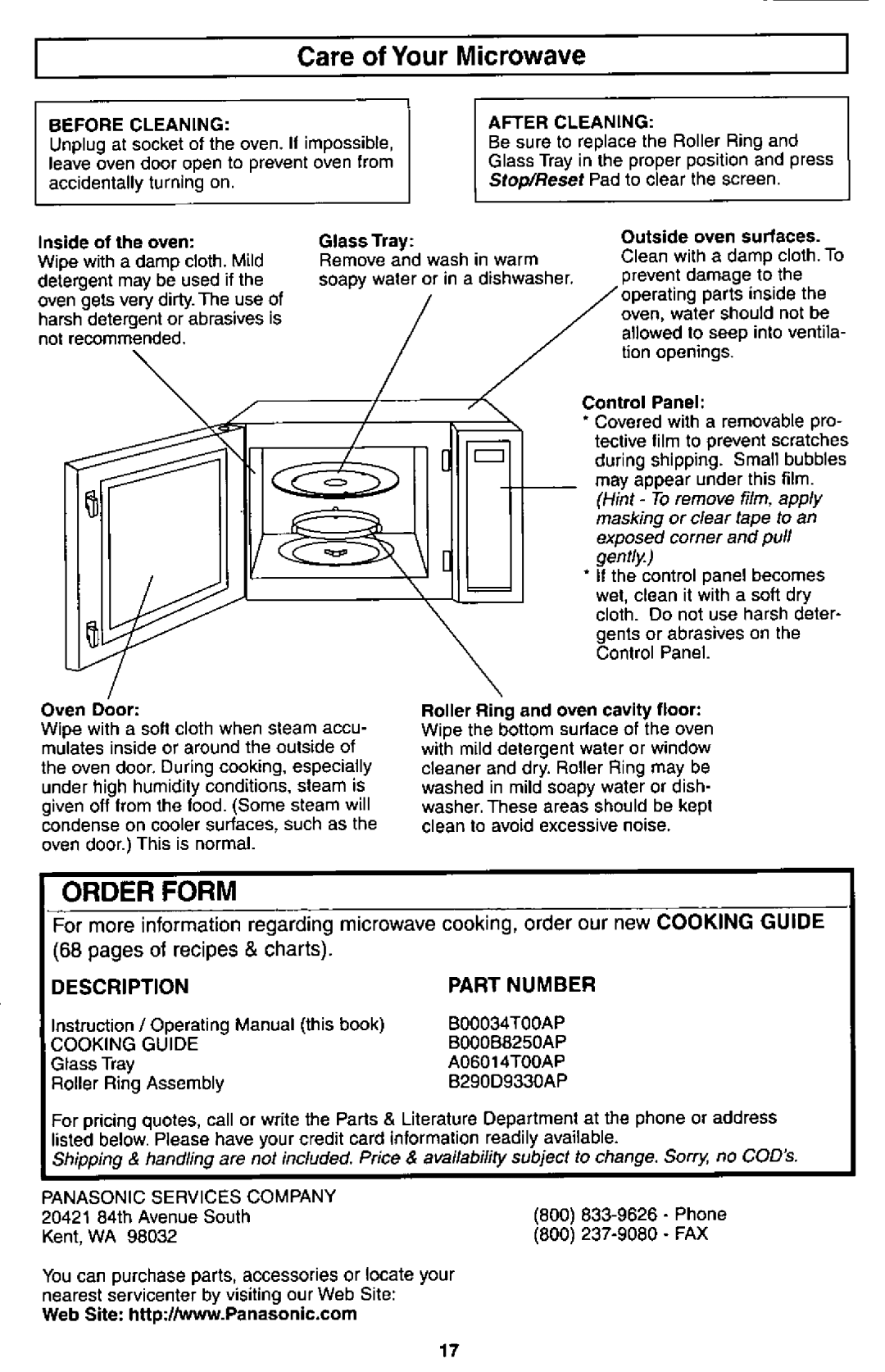 Panasonic NN-S560 manual 