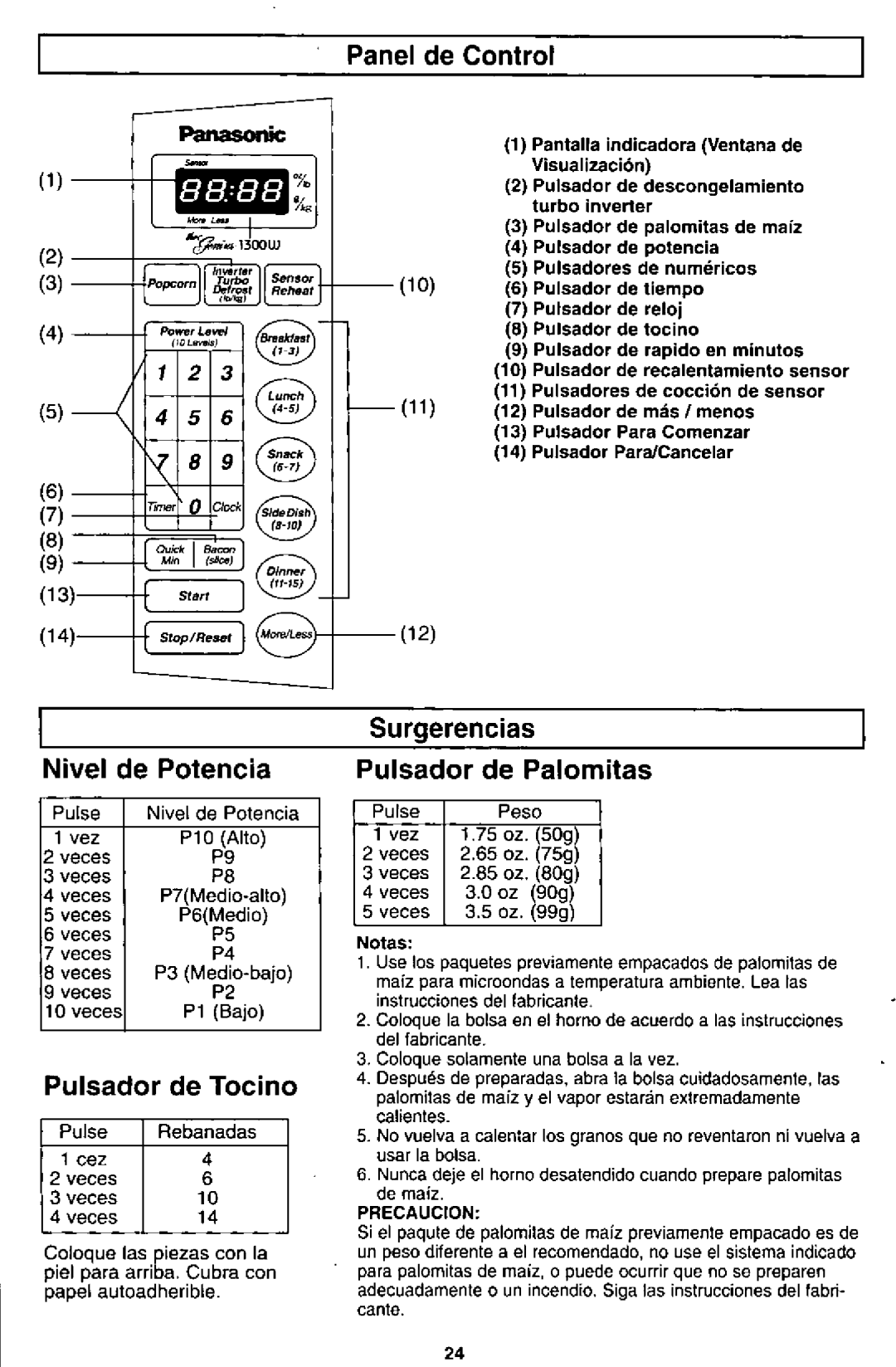 Panasonic NN-S560 manual 