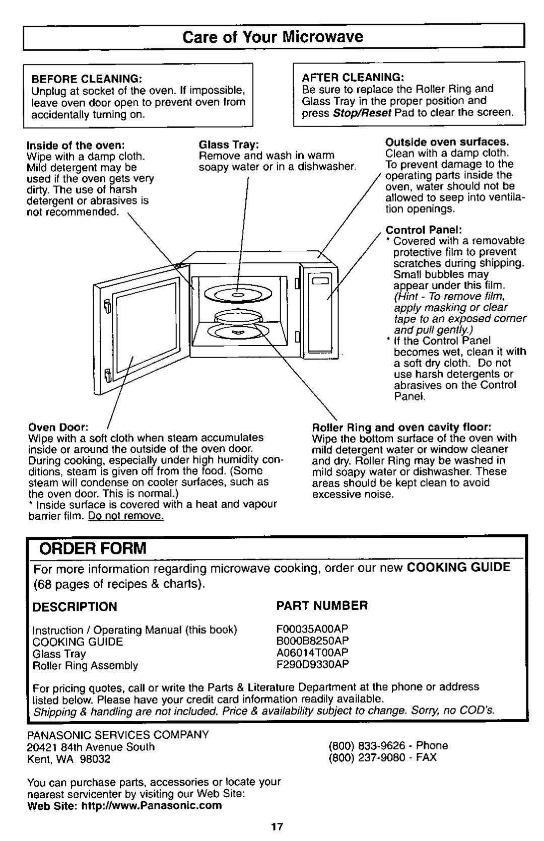 Panasonic NN-S561 manual 