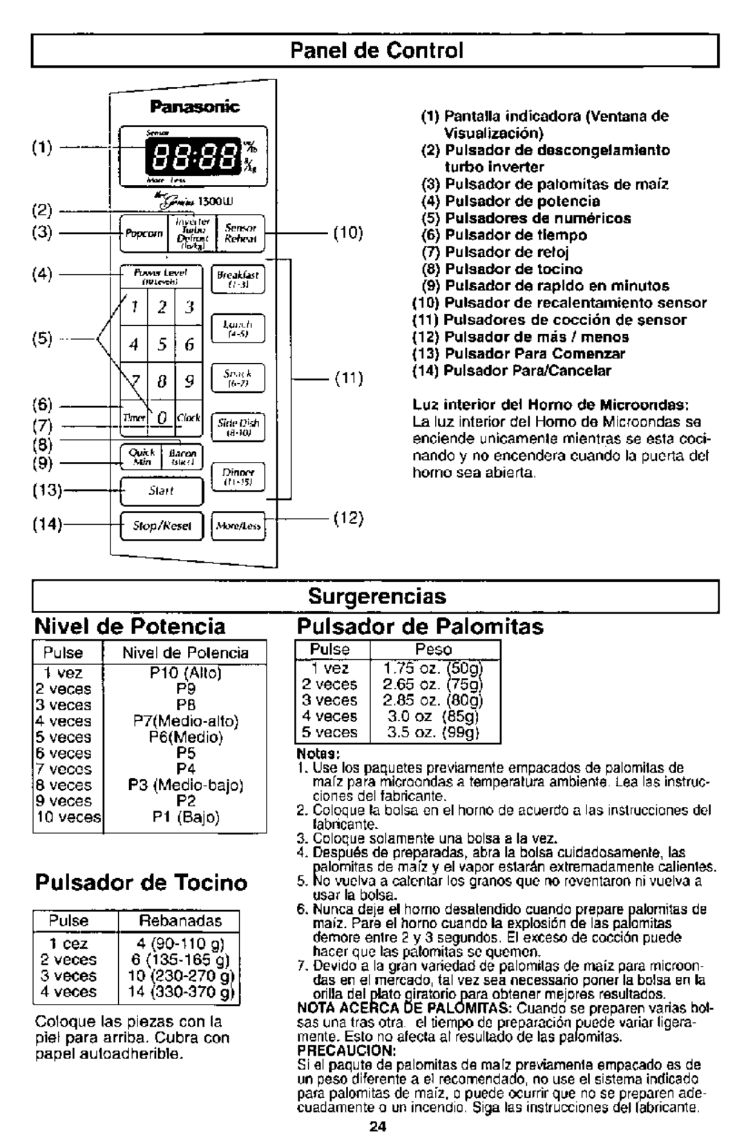 Panasonic NN-S561 manual 