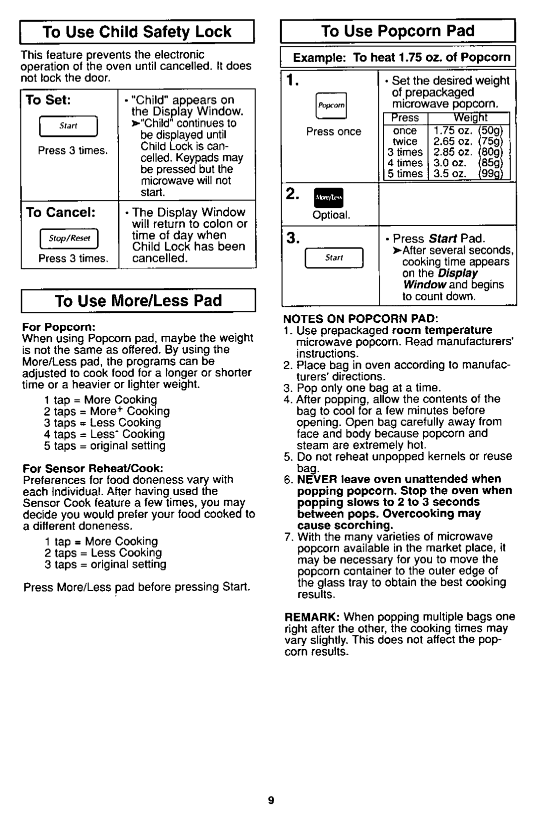 Panasonic NN-S592, NN-S562 manual 