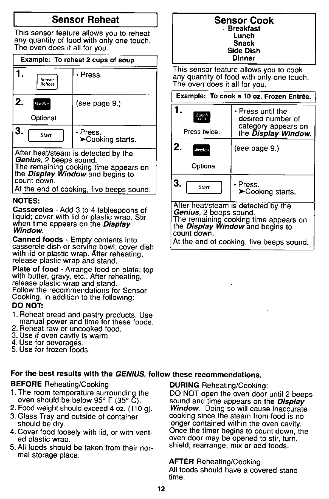 Panasonic NN-S562, NN-S592 manual 