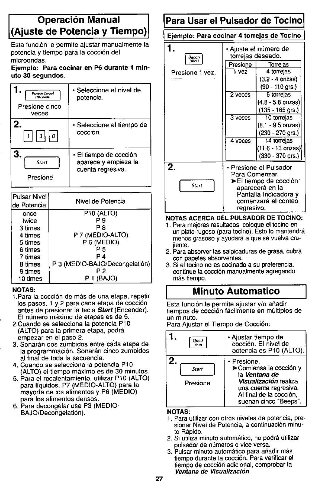 Panasonic NN-S592, NN-S562 manual 