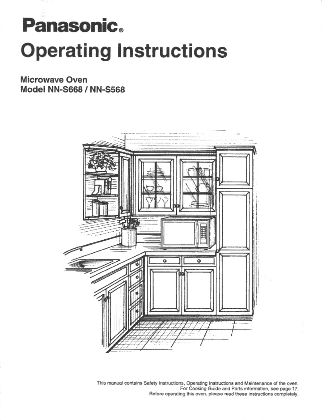 Panasonic NNS668, NN-S568 manual 