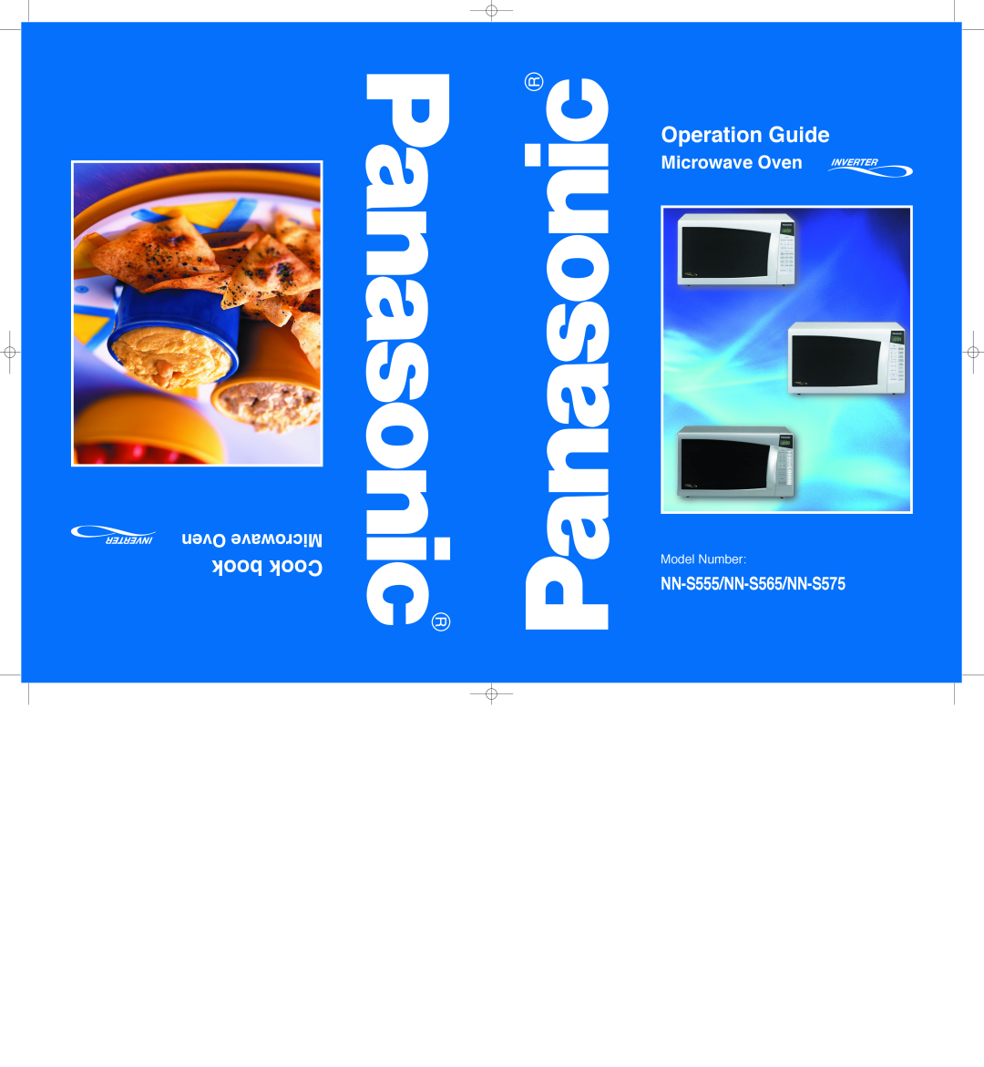 Panasonic manual Operation Guide, book Cook, Microwave Oven, Oven Microwave, NN-S555/NN-S565/NN-S575, Model Number 