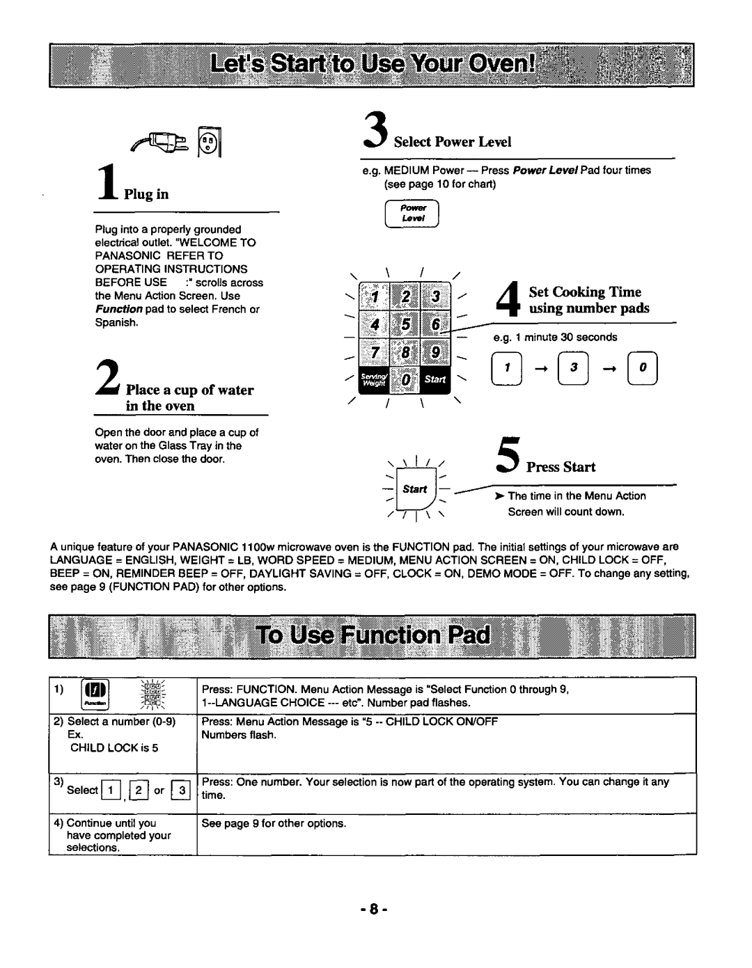 Panasonic NN-S588, NN-S688 manual 