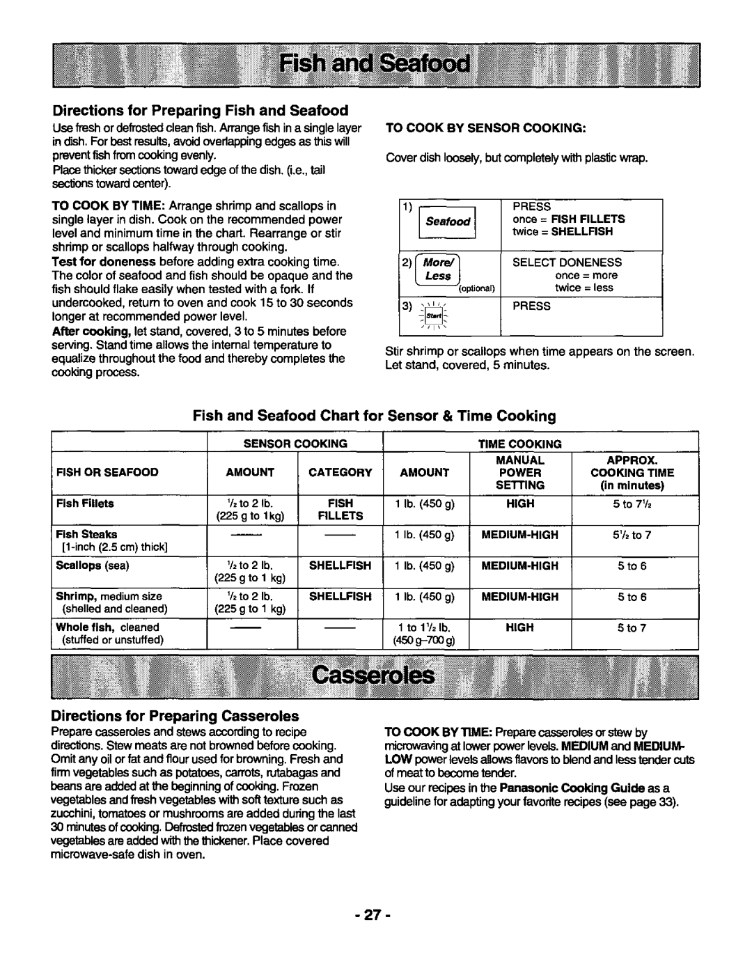 Panasonic NN-S688, NN-S588 manual 