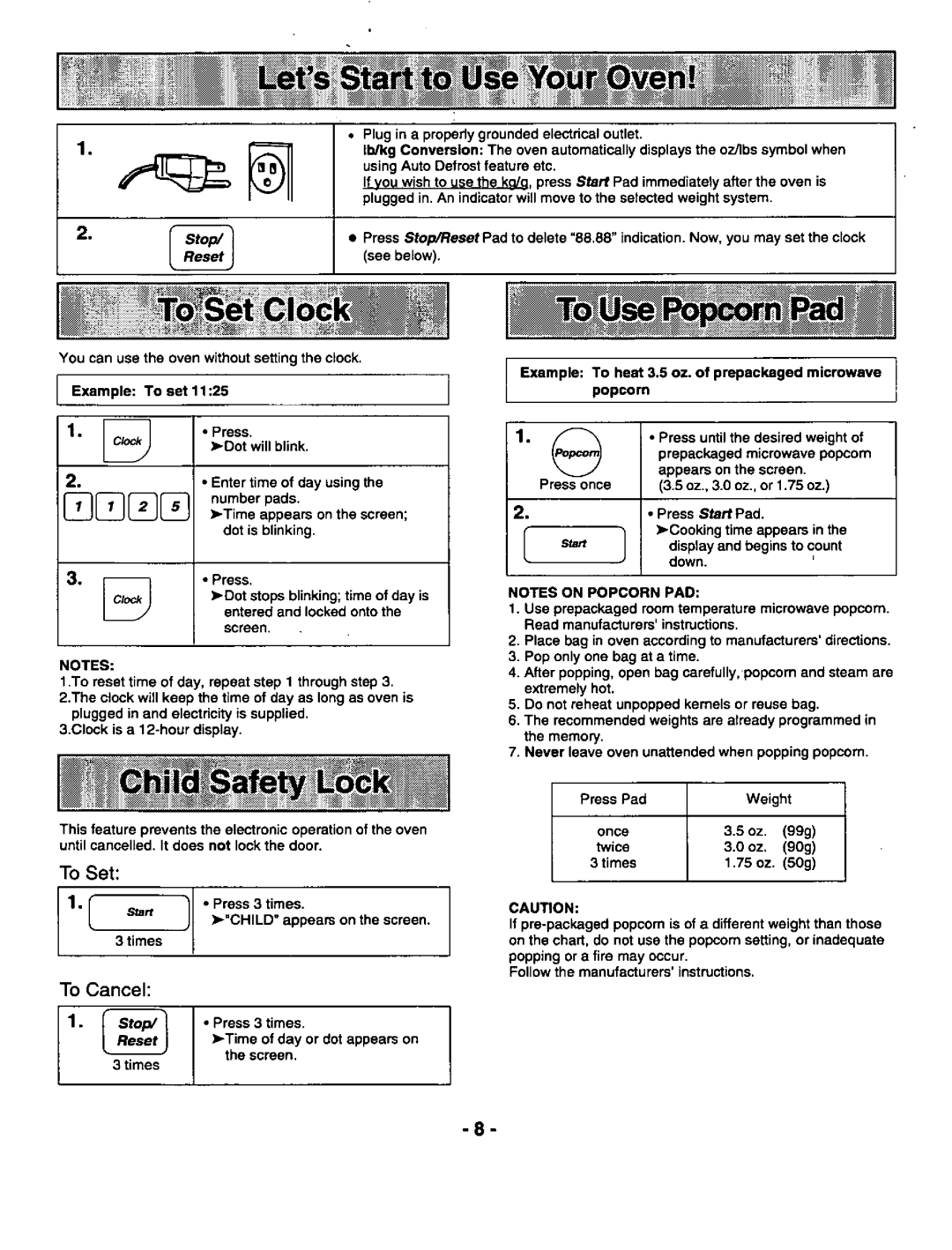 Panasonic NN-S658, NN-S558 manual 